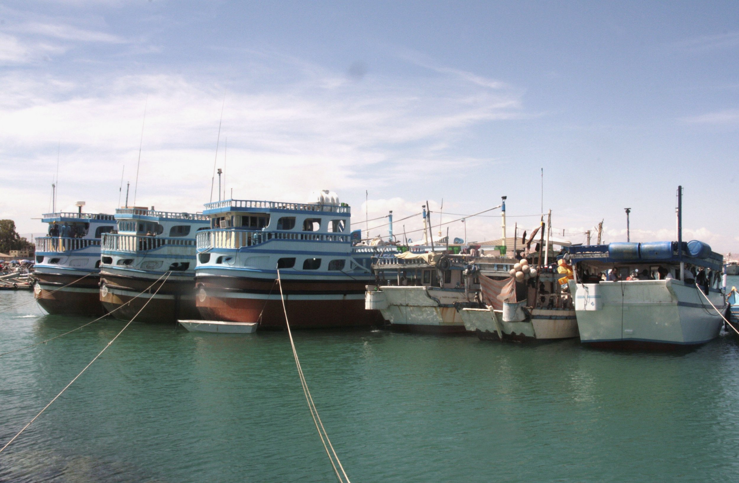 Fishing vessels in Puntland.