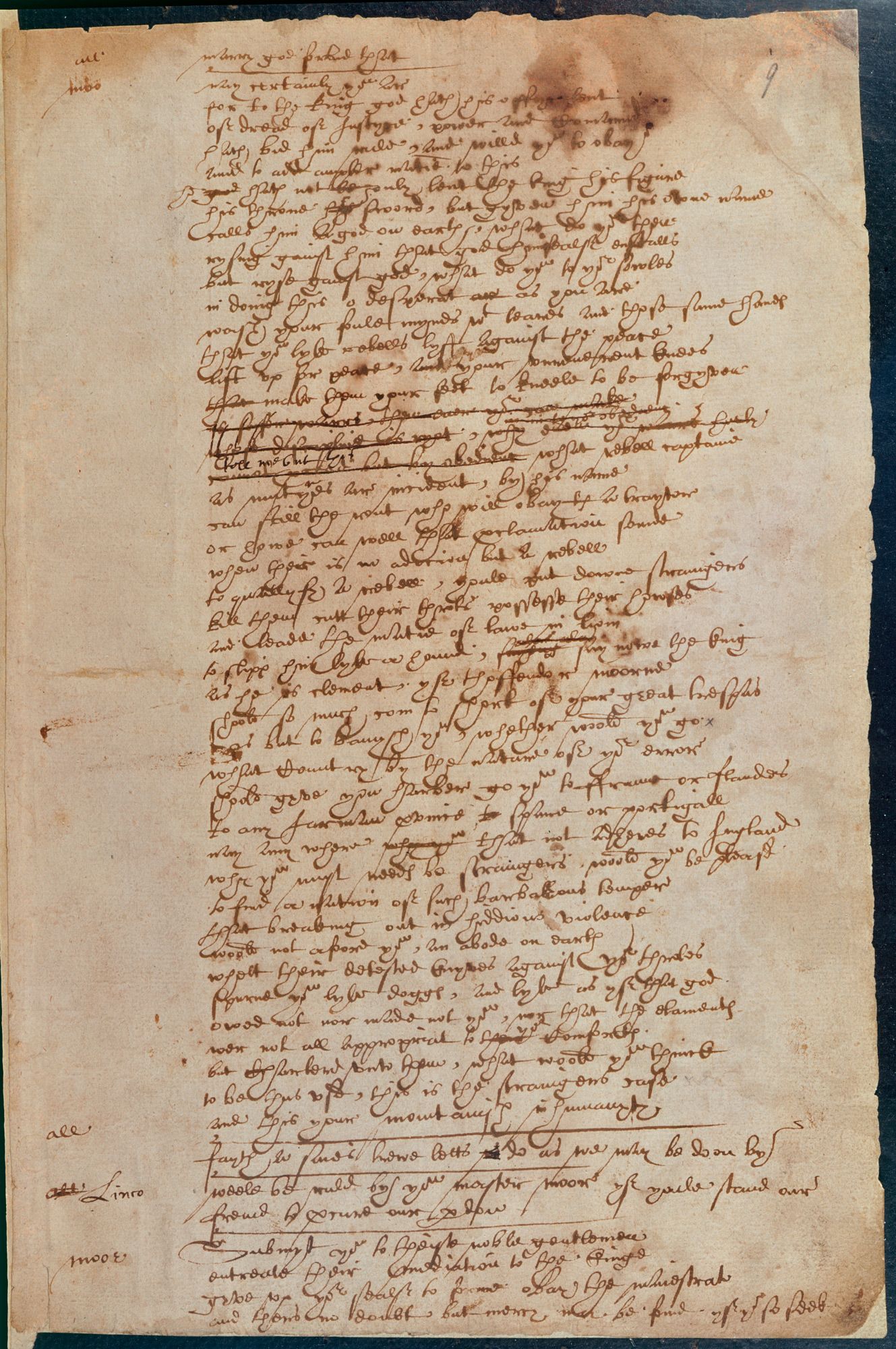 Shakespeare's handwriting in Book of Sir Thomas More