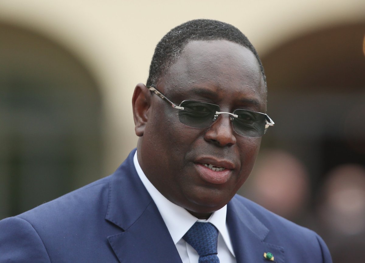 Senegalese President Macky Sall at the G7 summit.