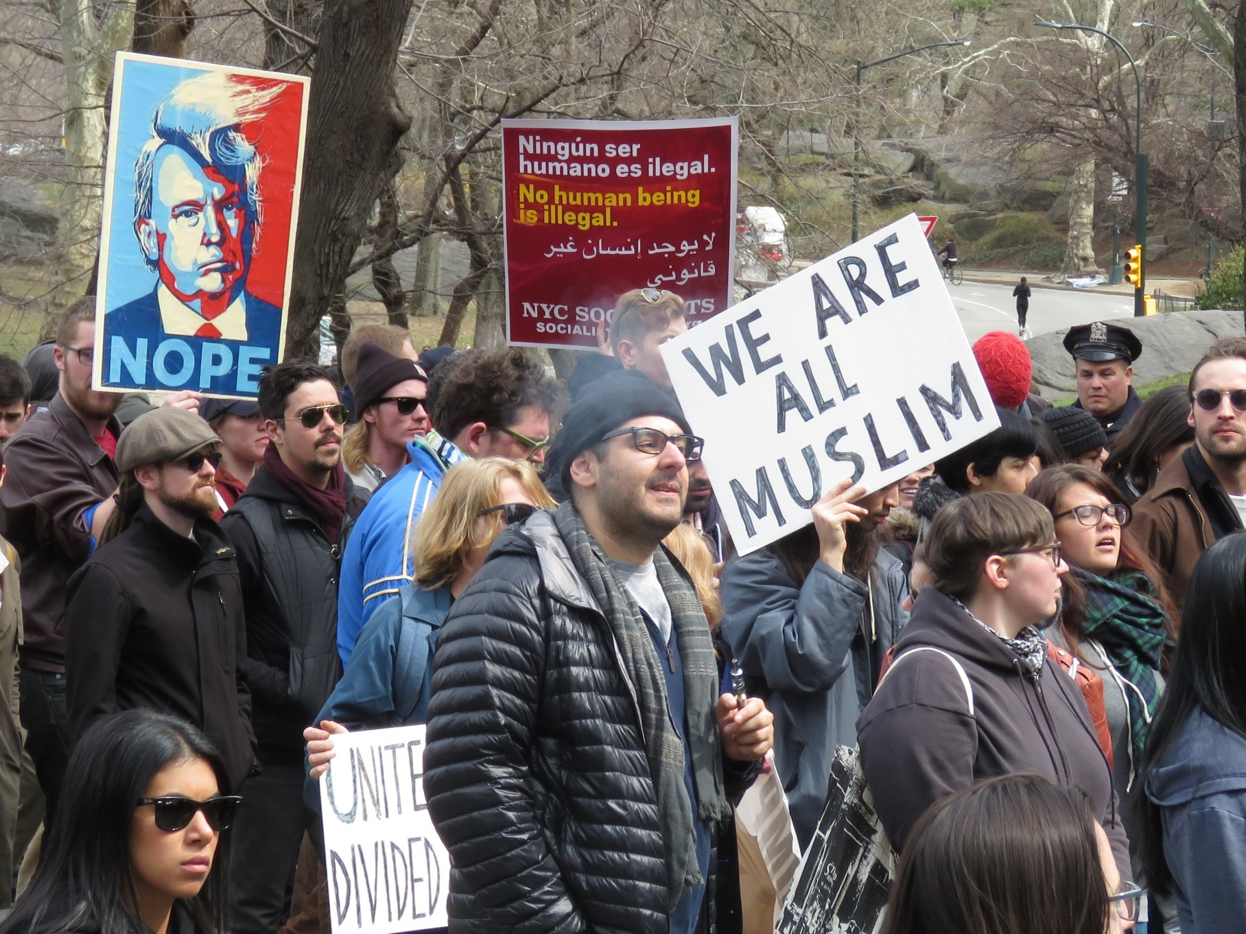 Thousands In New York City Protest Donald Trump Candidacy - Newsweek