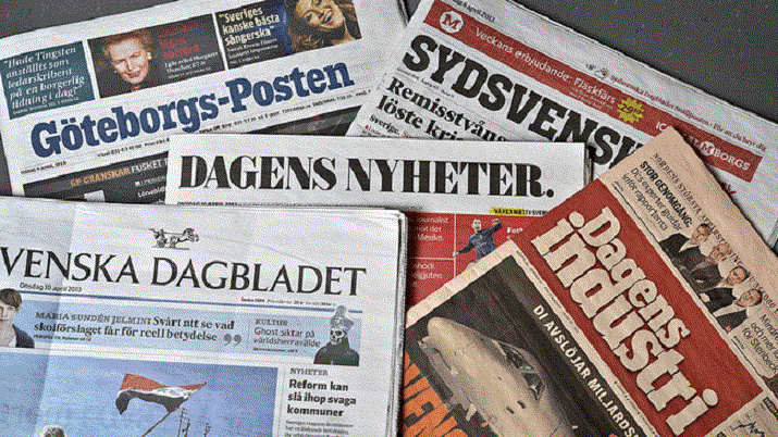ddos cyber attack swedish newspapers