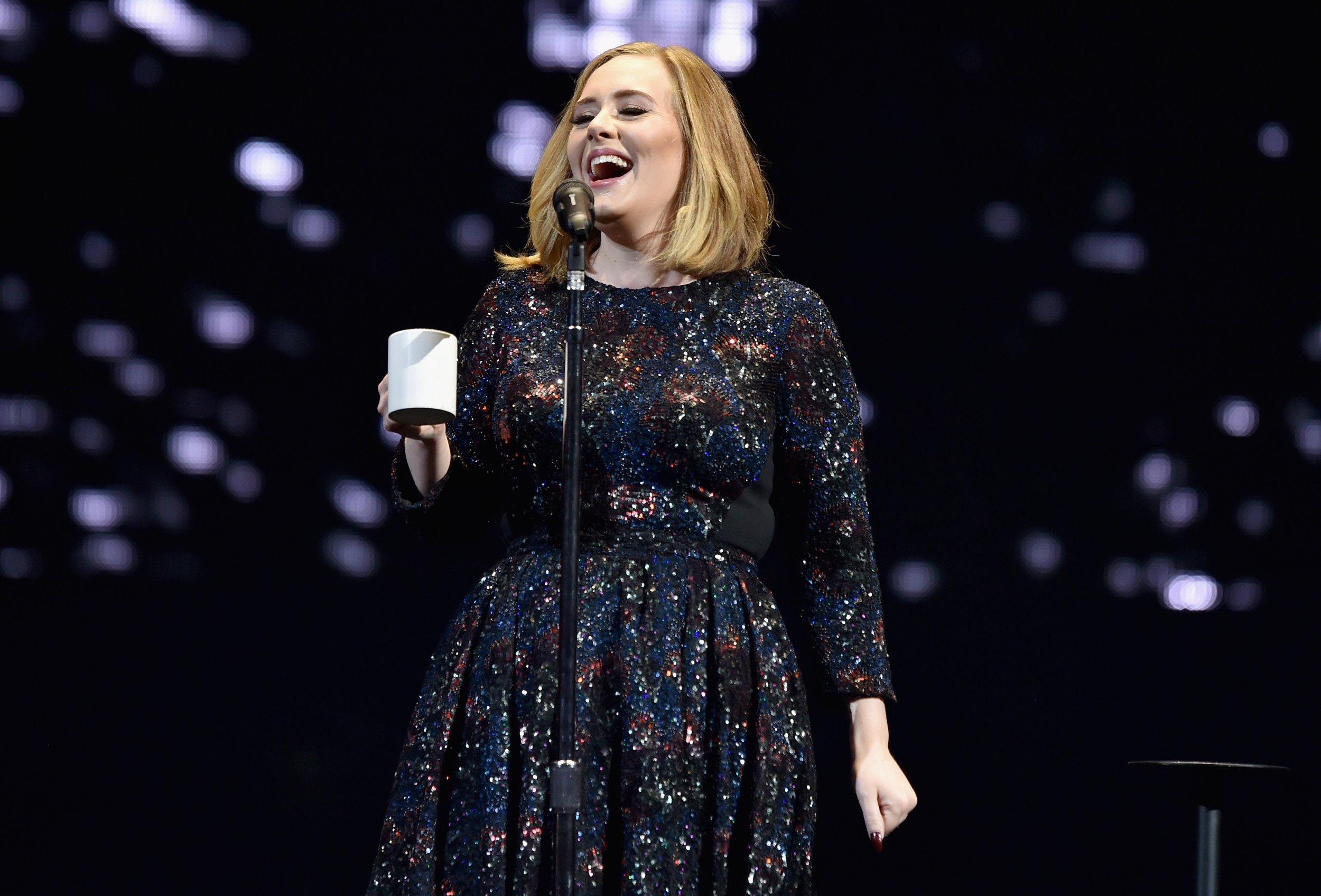 Adele onstage in Belfast