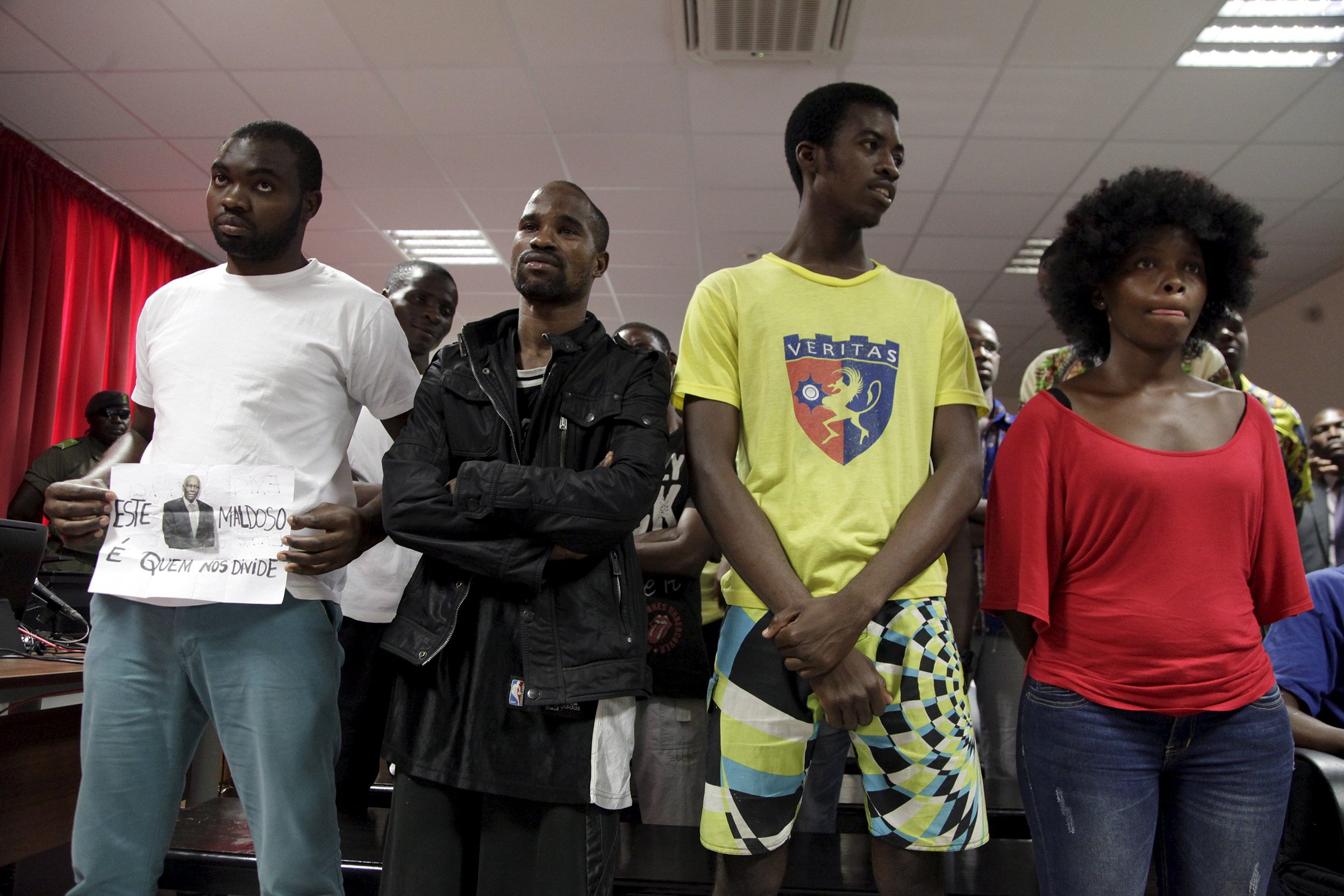 Angolan youth activists are sentenced for rebellion.