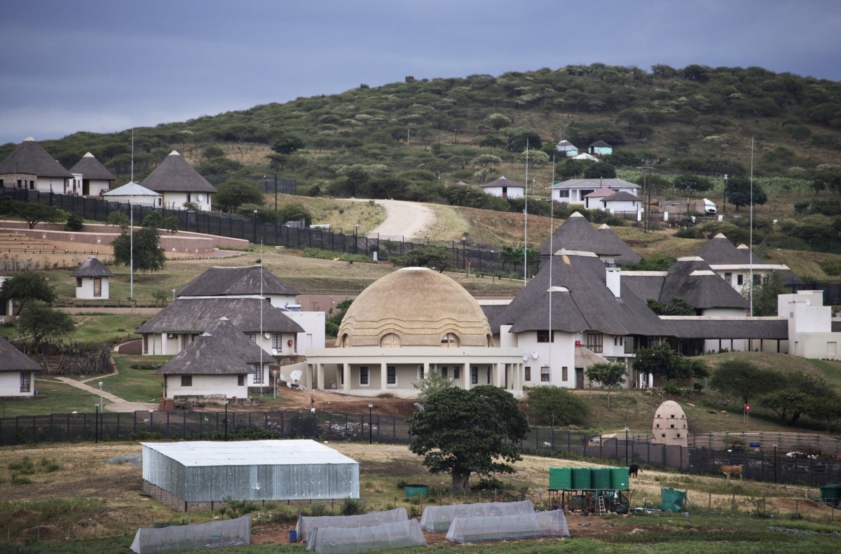 Jacob Zuma's Nkandla homestead in South Africa.