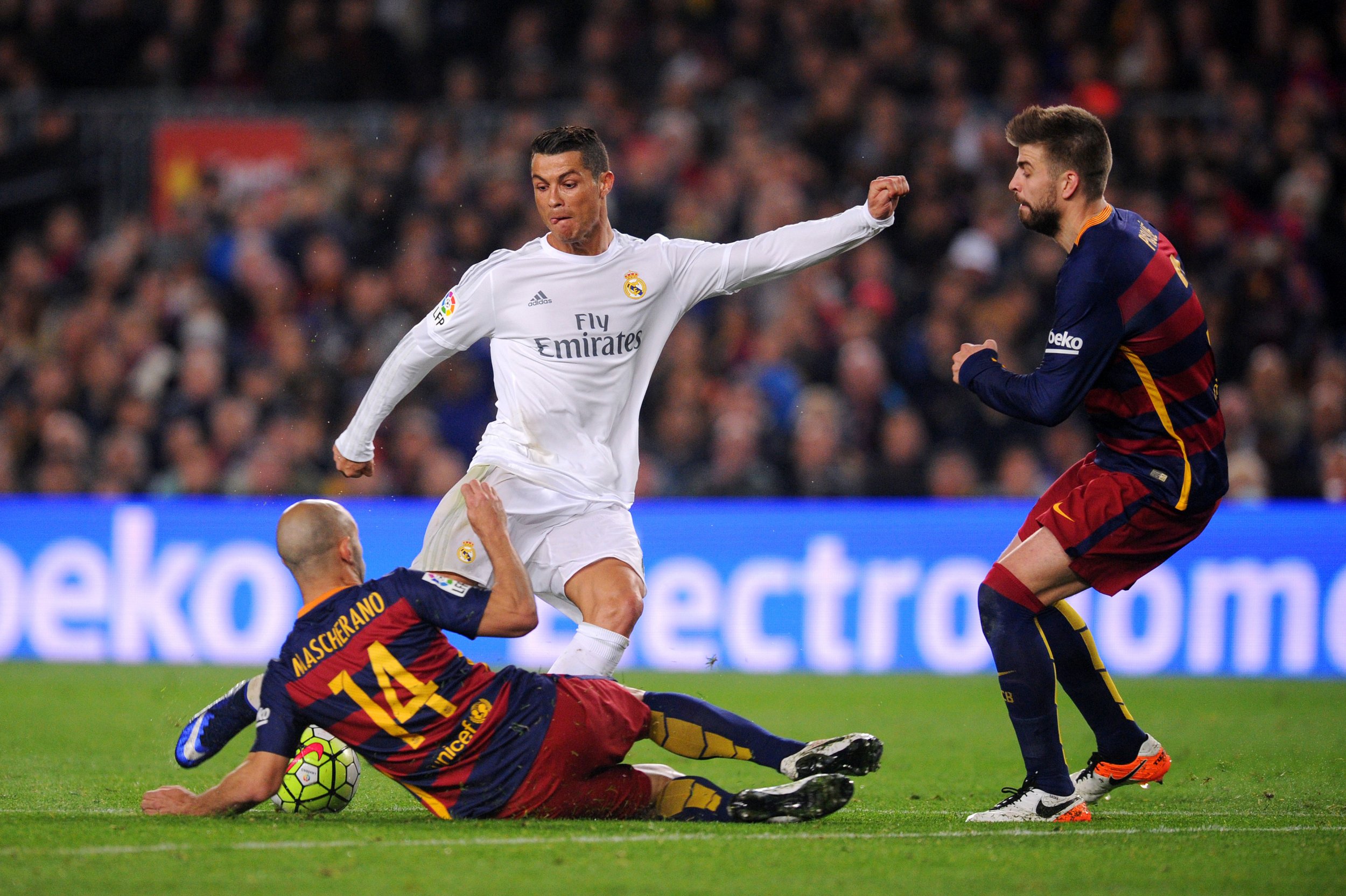 Cristiano Ronaldo scored the winning goal in El Clasico on Saturday.