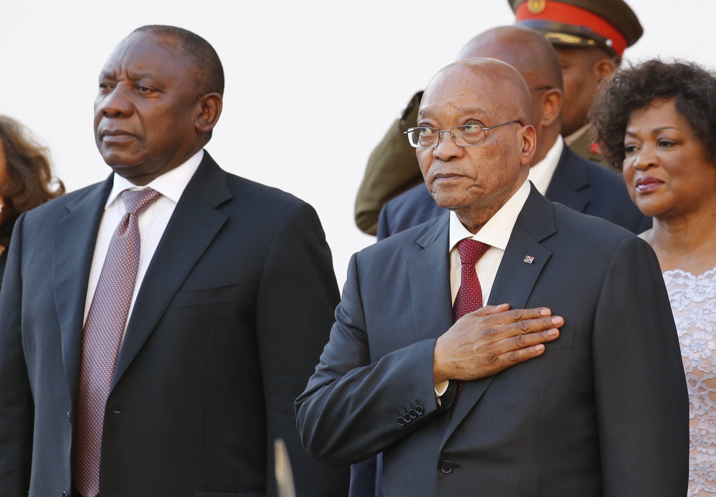 South Africa's President Jacob Zuma at the opening of parliament.