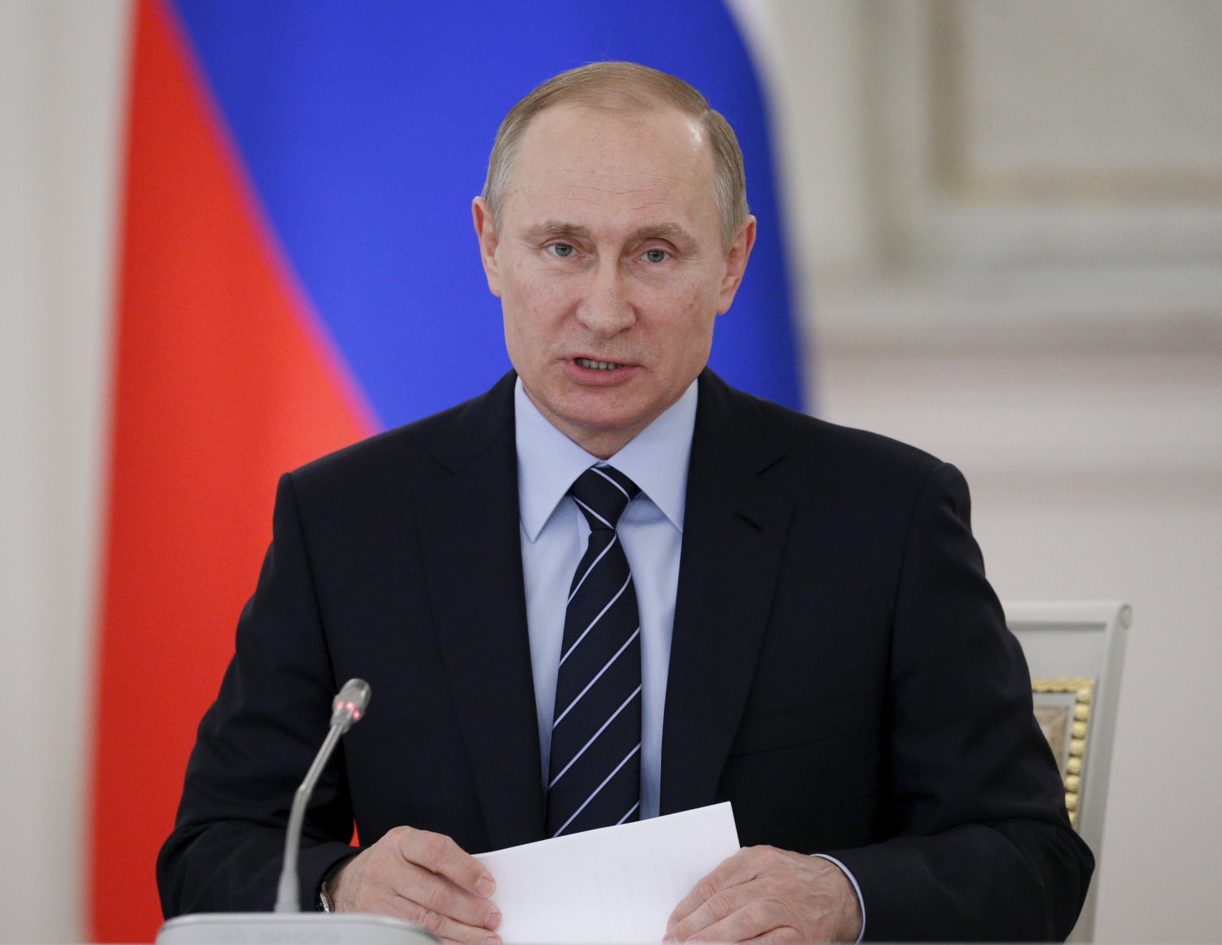 Putin speaks at Moscow