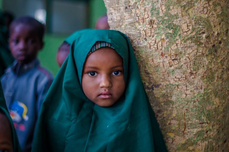 An orphan girl at the Future Prowess Islamic Foundation School in Maiduguri.