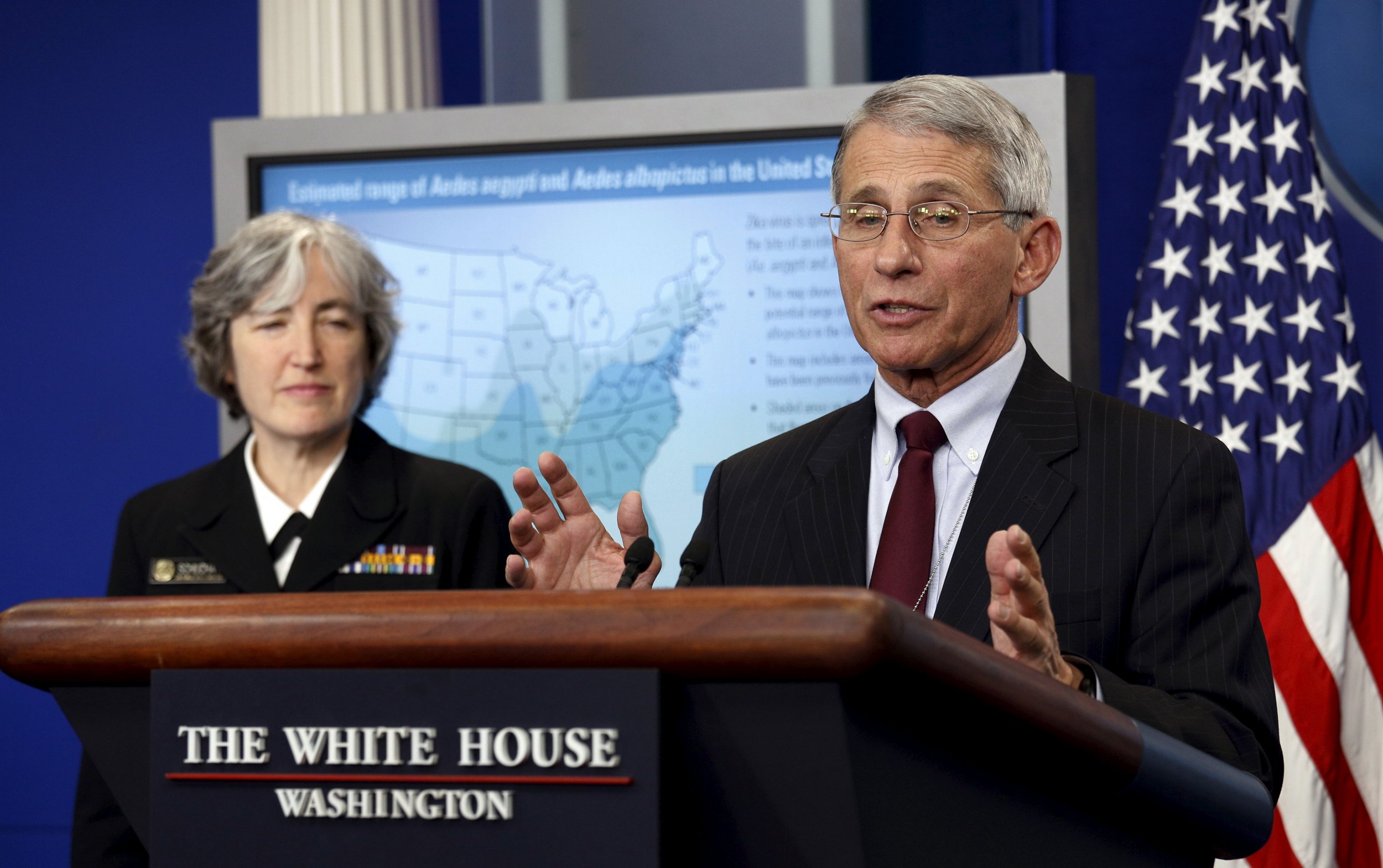 Dr Anthony Fauci and Dr Anne Schuchat
