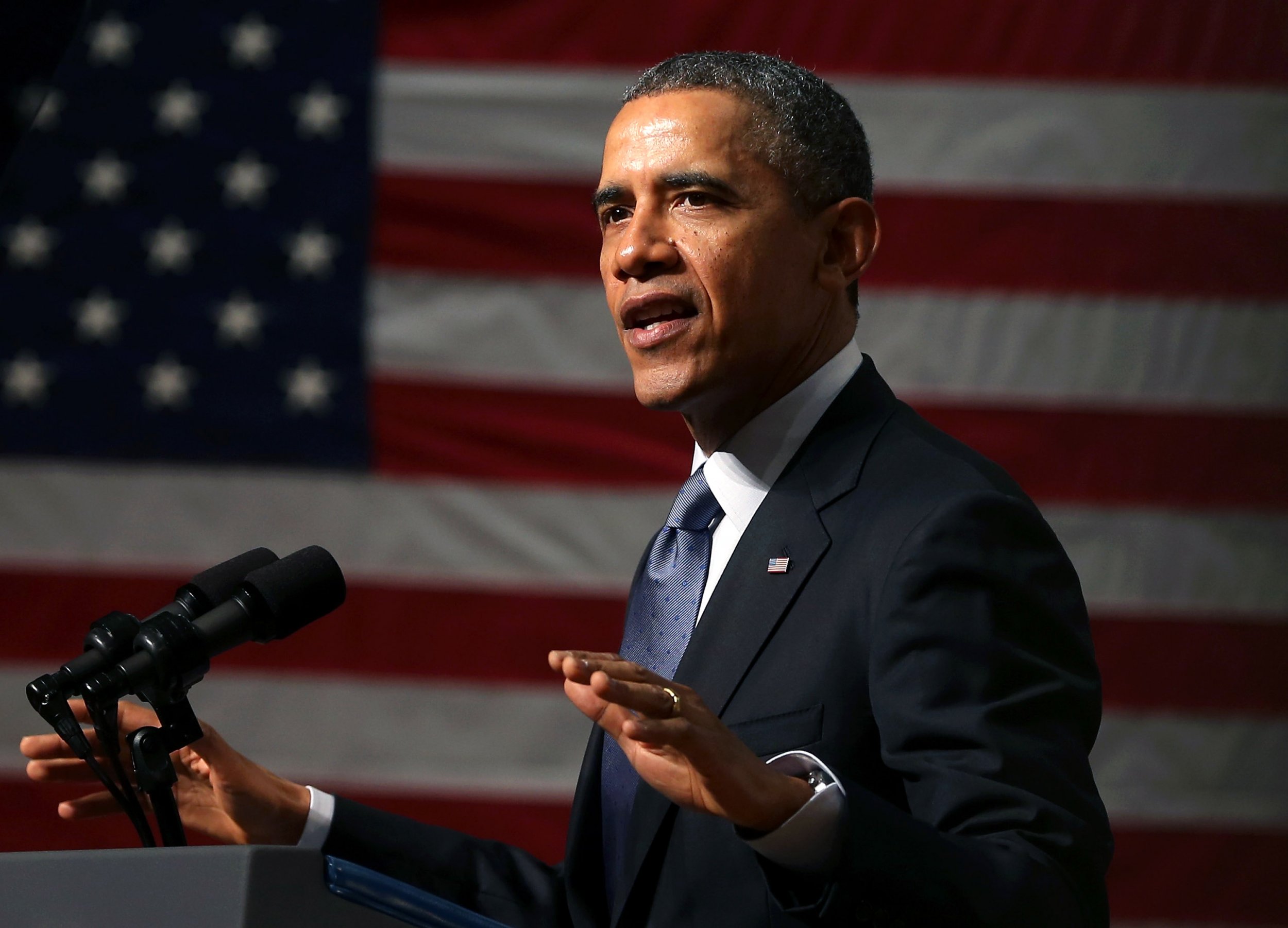 Barack Obama at Bladensburg High School