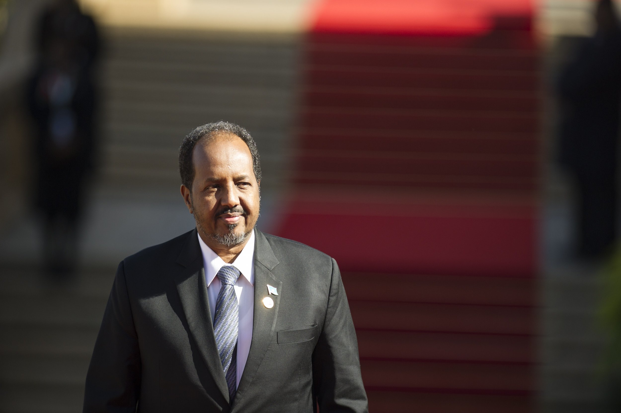 Somali President Hassan Sheikh Mohamud in South Africa.