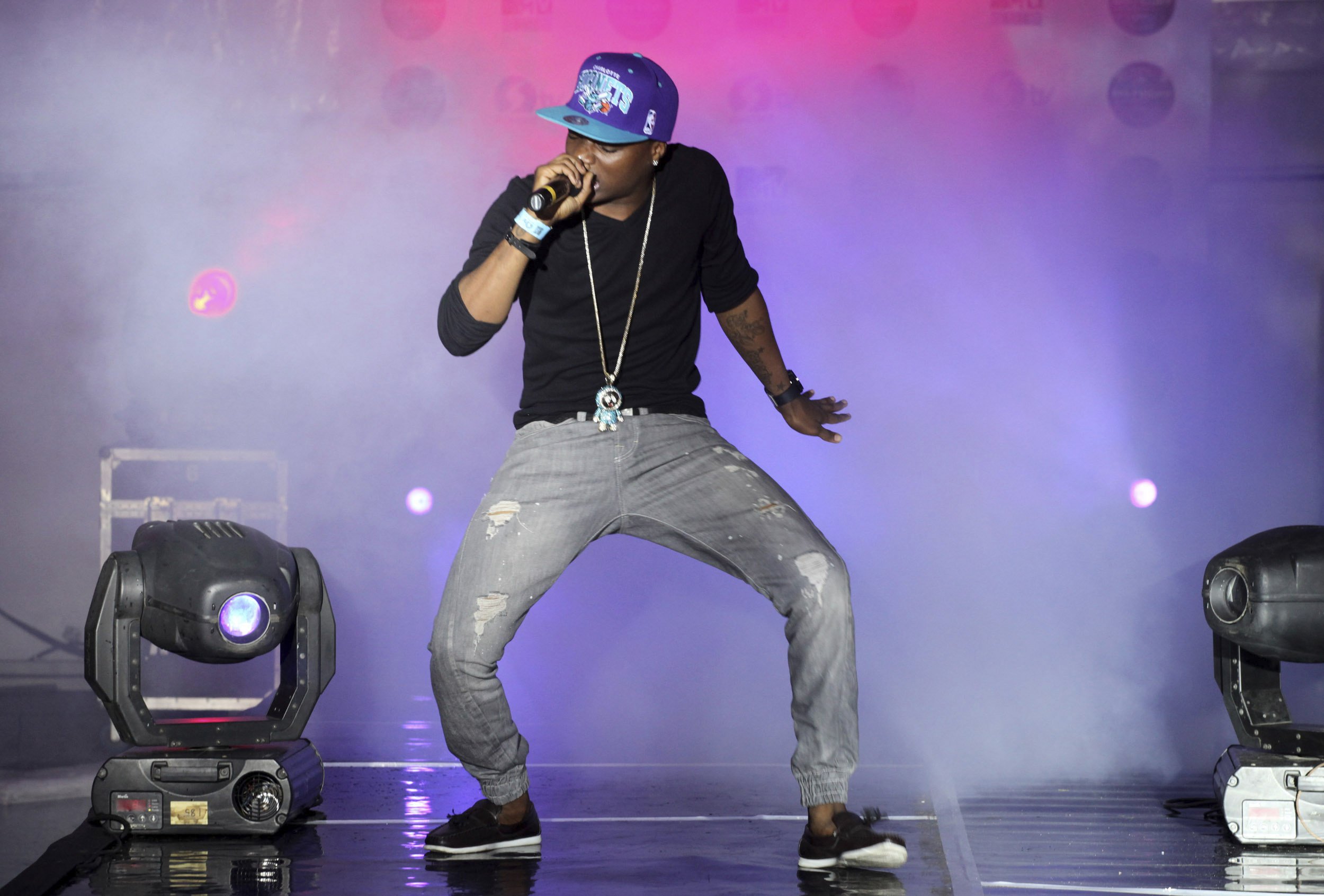 Nigerian singer Wizkid performs in Lagos.