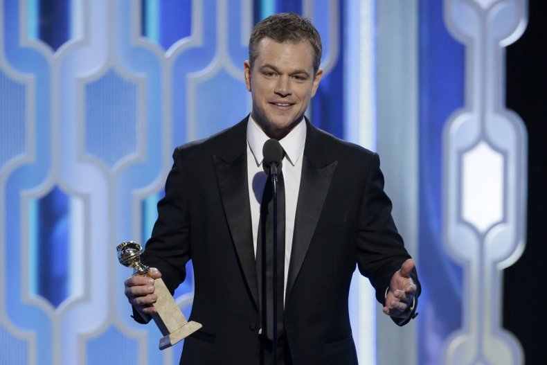 Matt Damon at 2016 Golden Globes