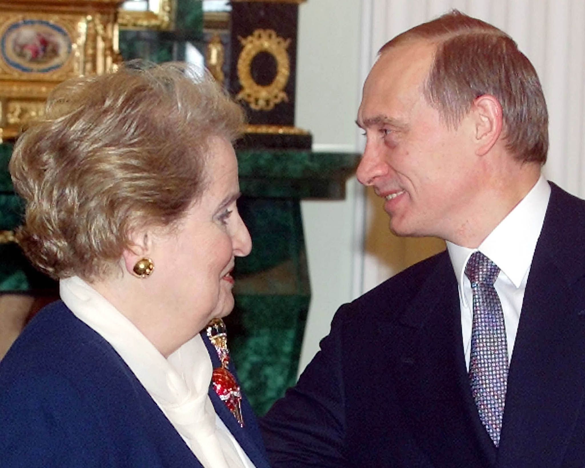 Albright meets Putin