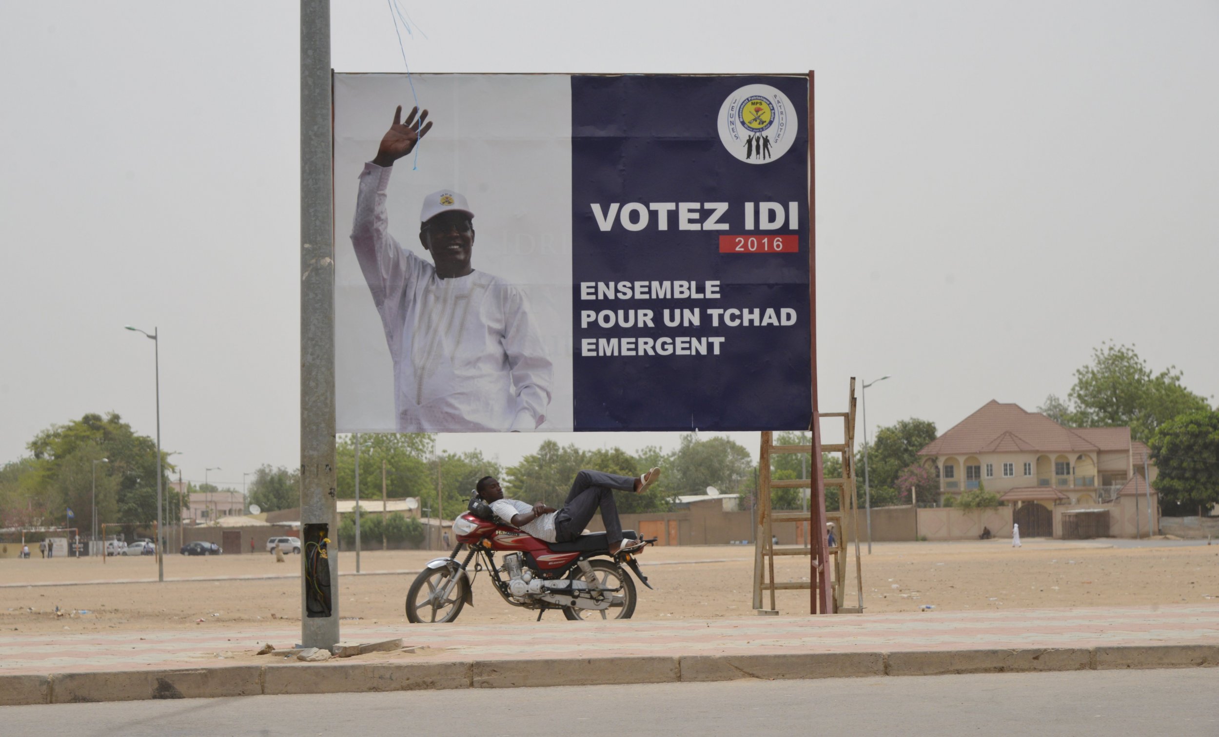 Poster of Chadian President Idriss Deby.