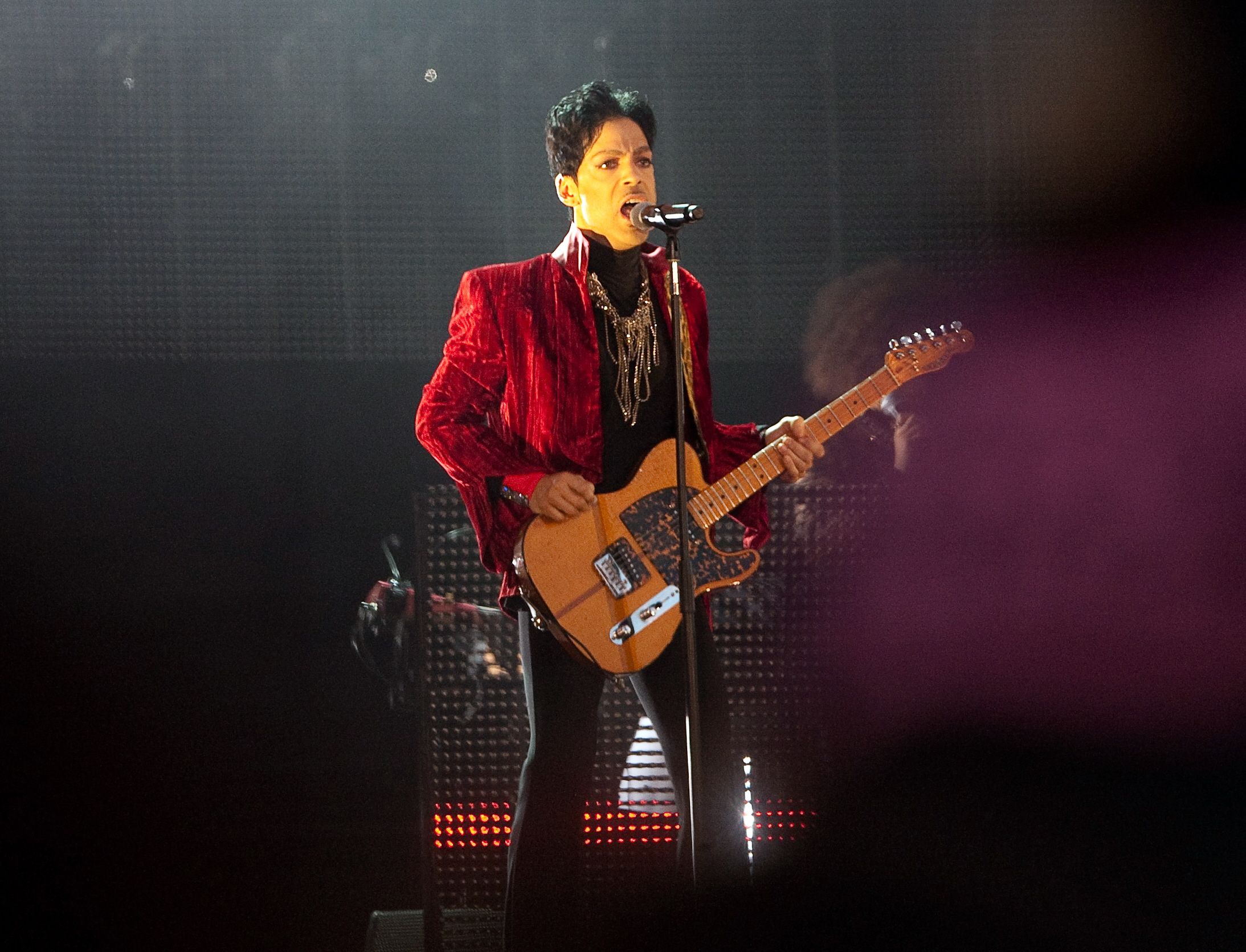 Prince onstage