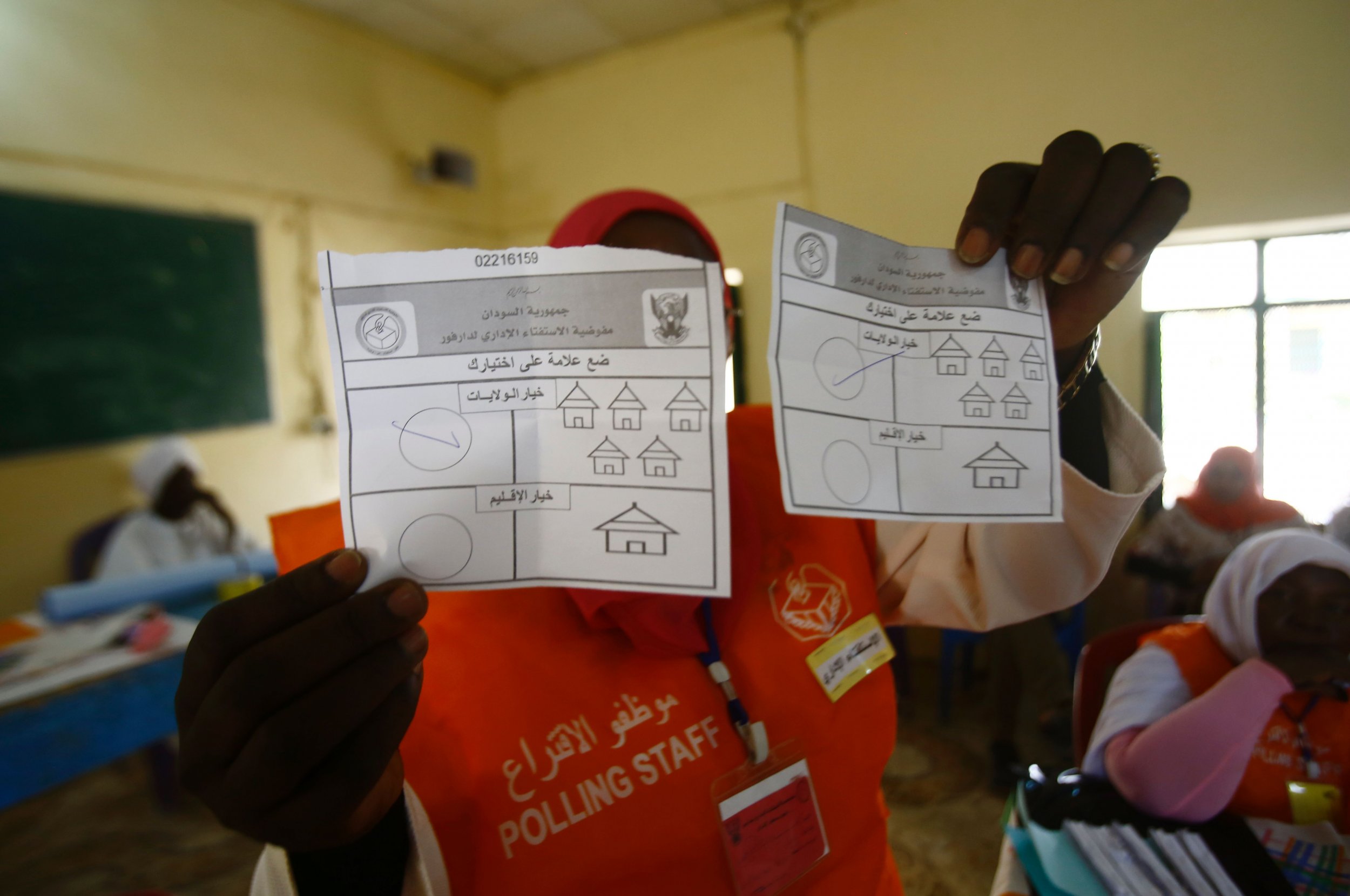 Darfur votes counted in Sudan.