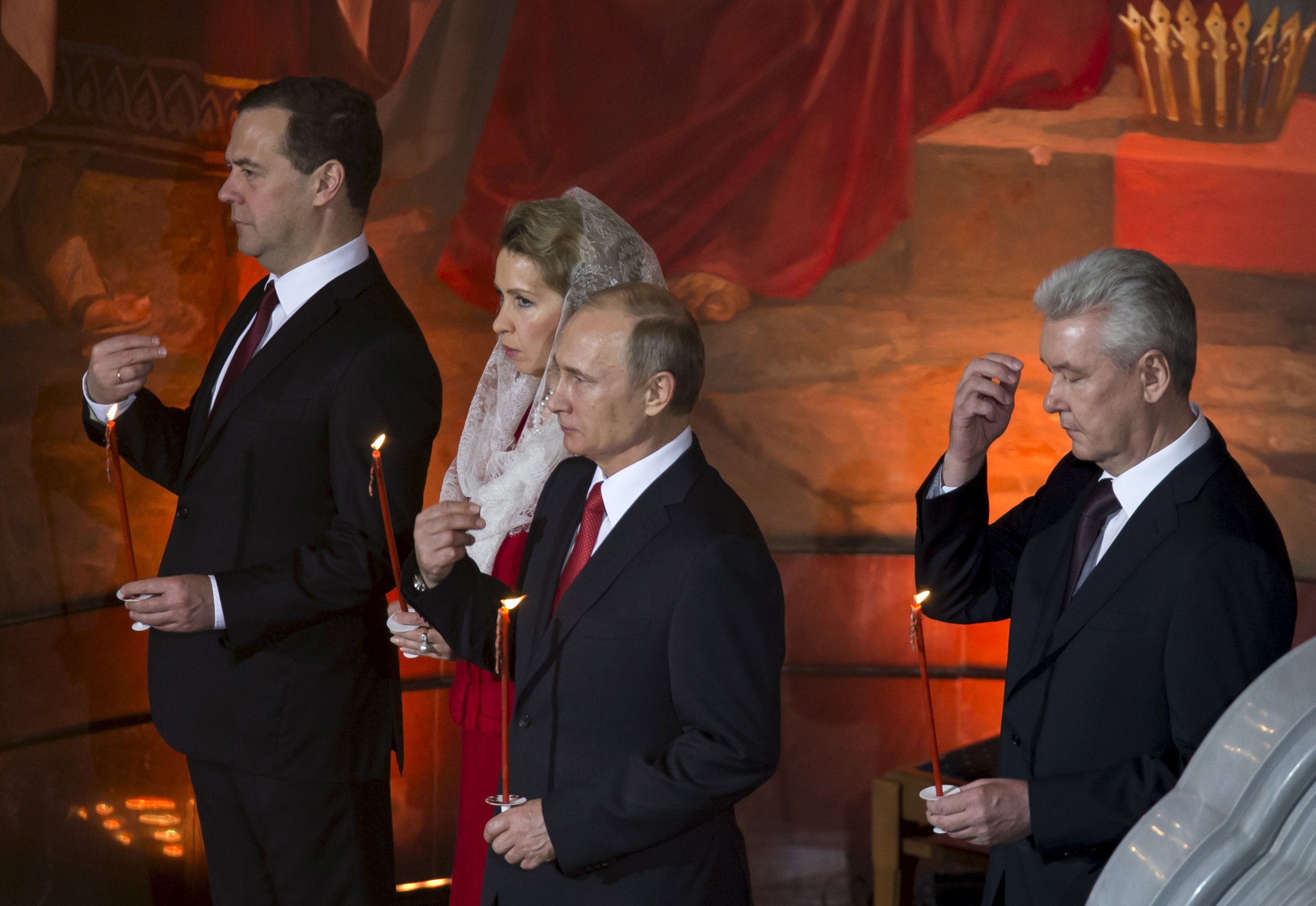 Putin, Sobyanin and the Medvedev family