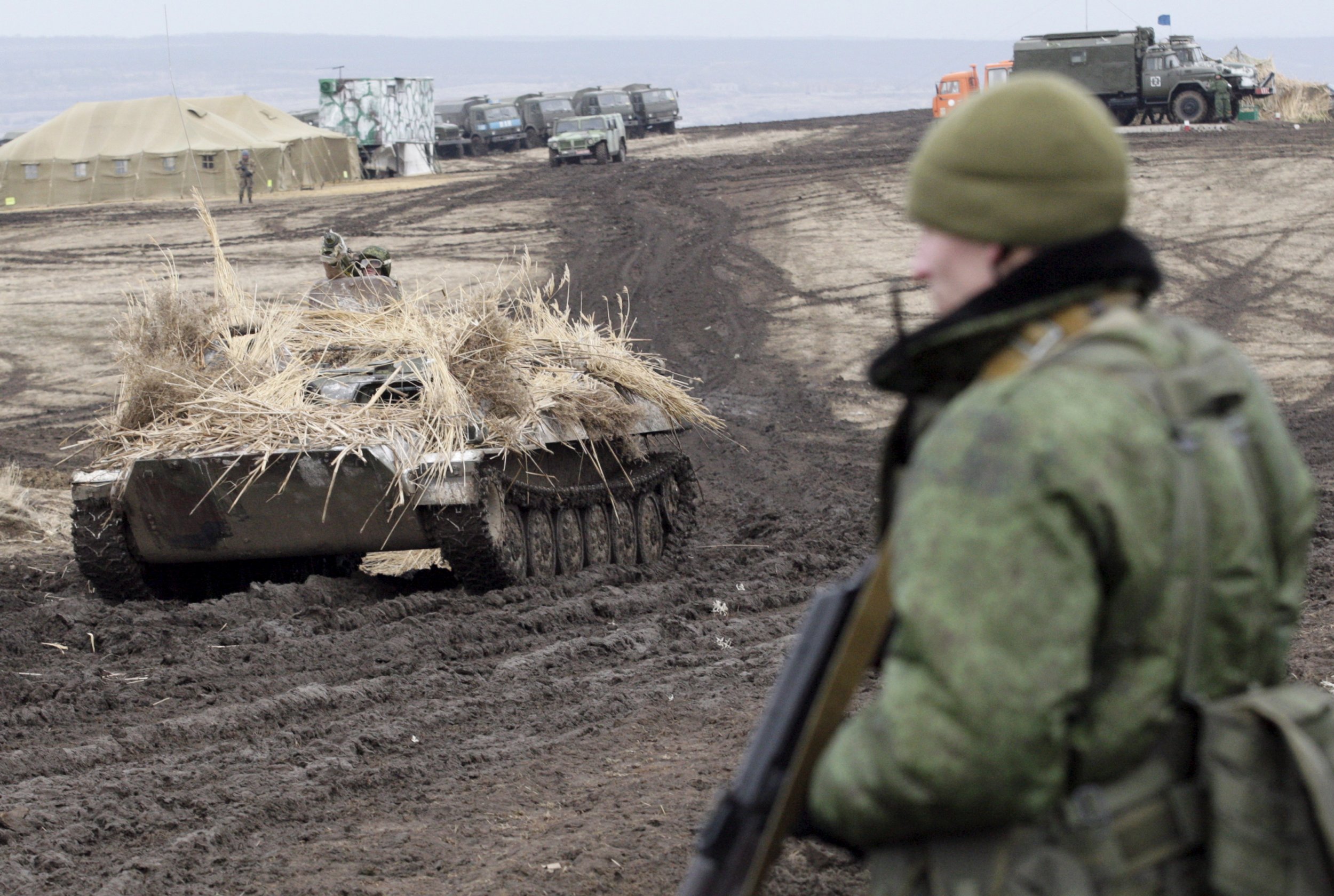 Luhansk rebels' exercise