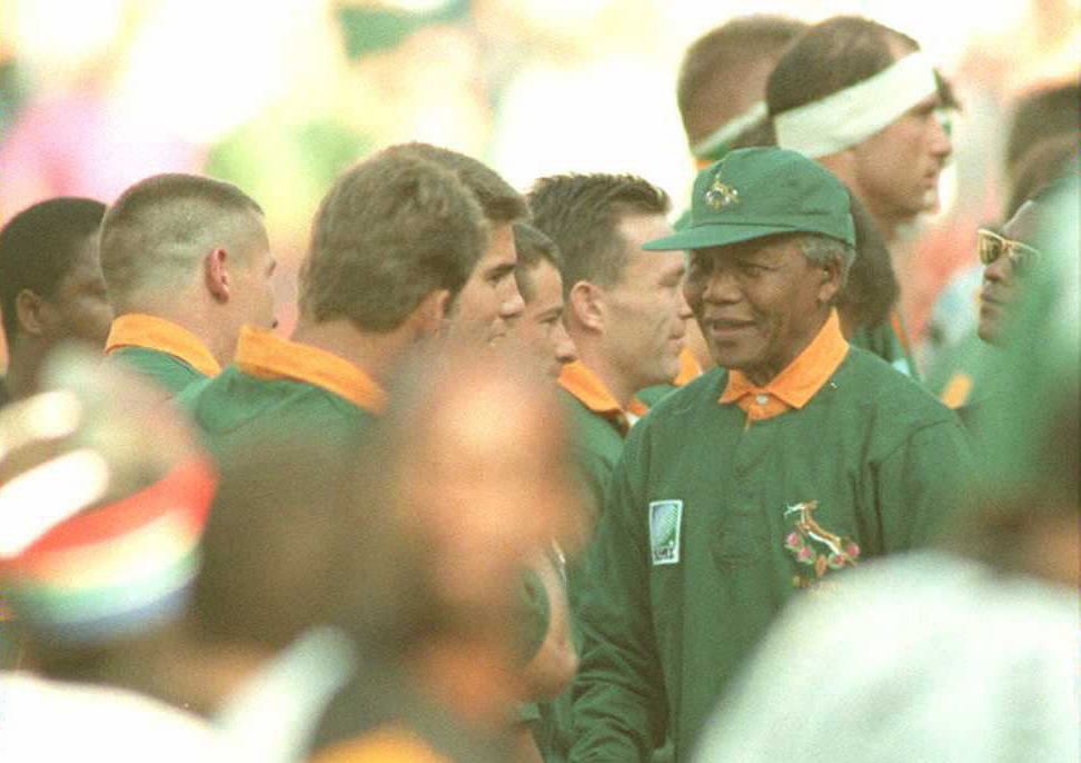 Photos: Nelson Mandela and South Africa's 1995 Rugby World Cup Win