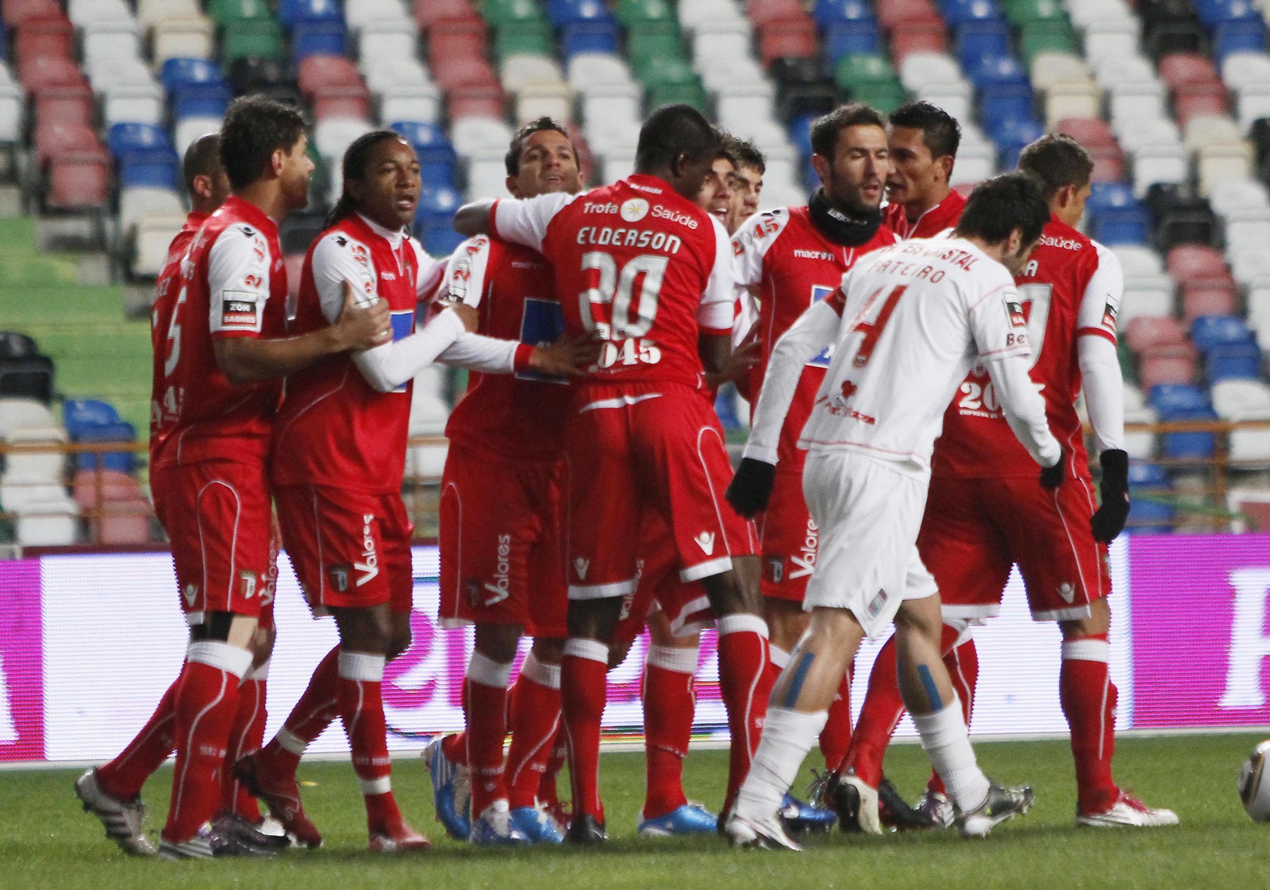 Leiria and Braga players