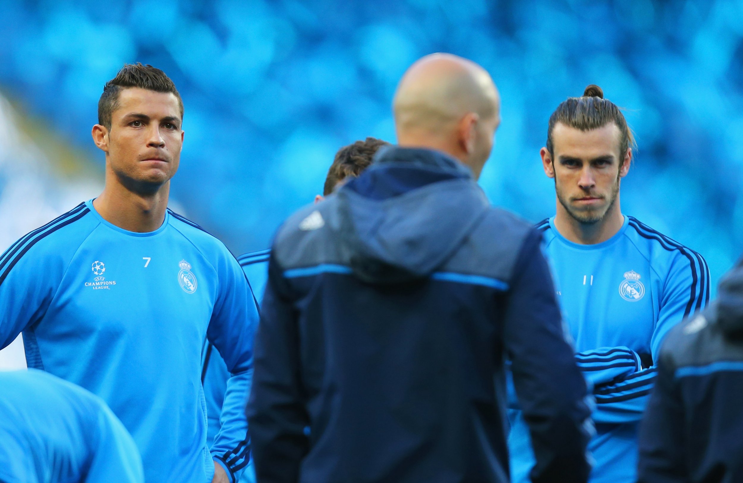 Cristiano Ronaldo, left, with teammate Gareth Bale.