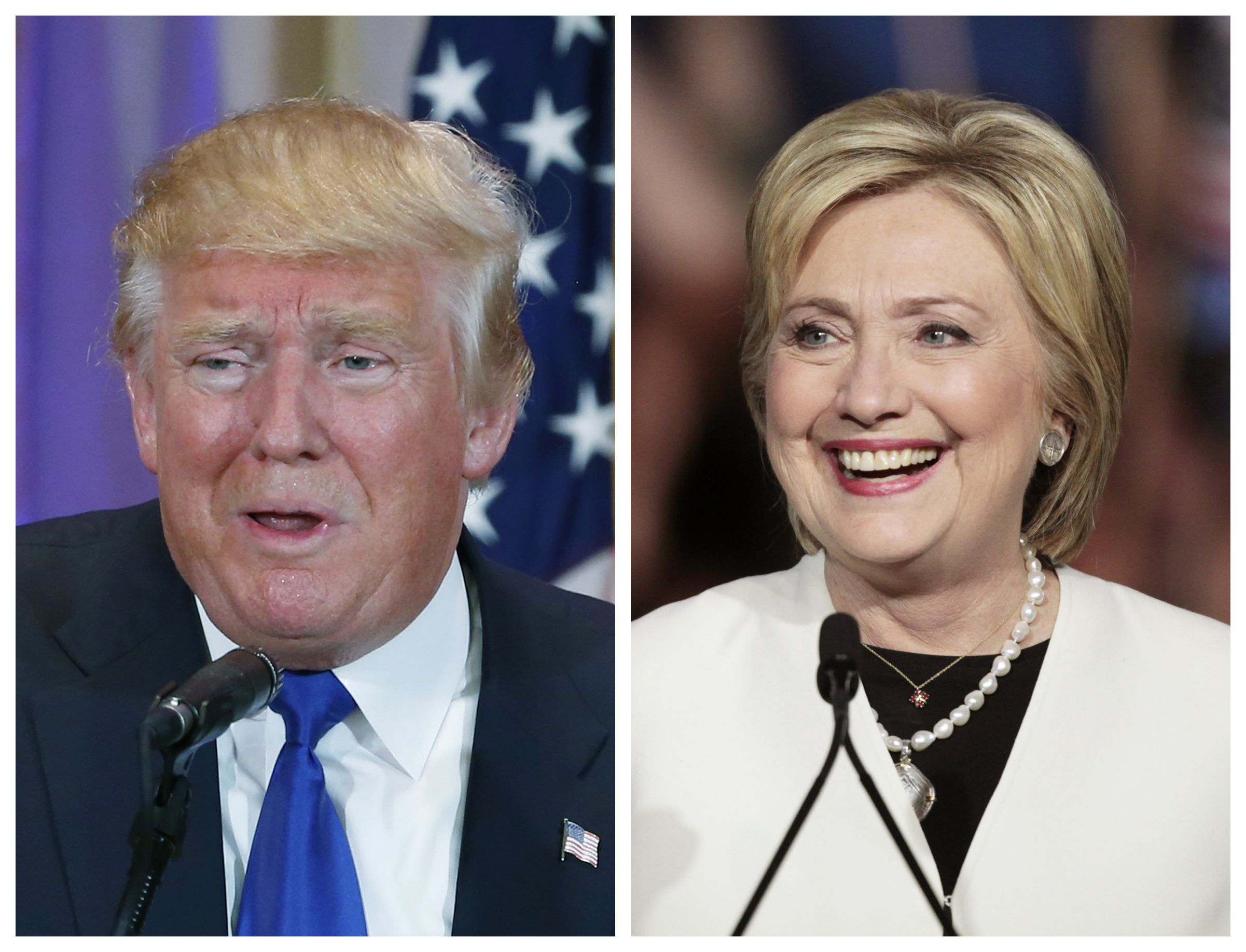 Donald Trump and Hillary Clinton