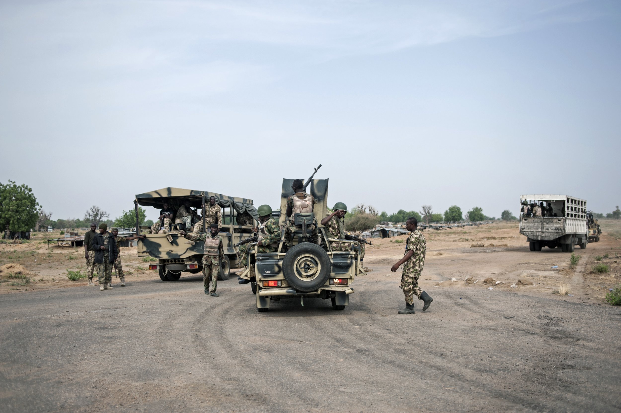 Nigerian soldiers in Borno.