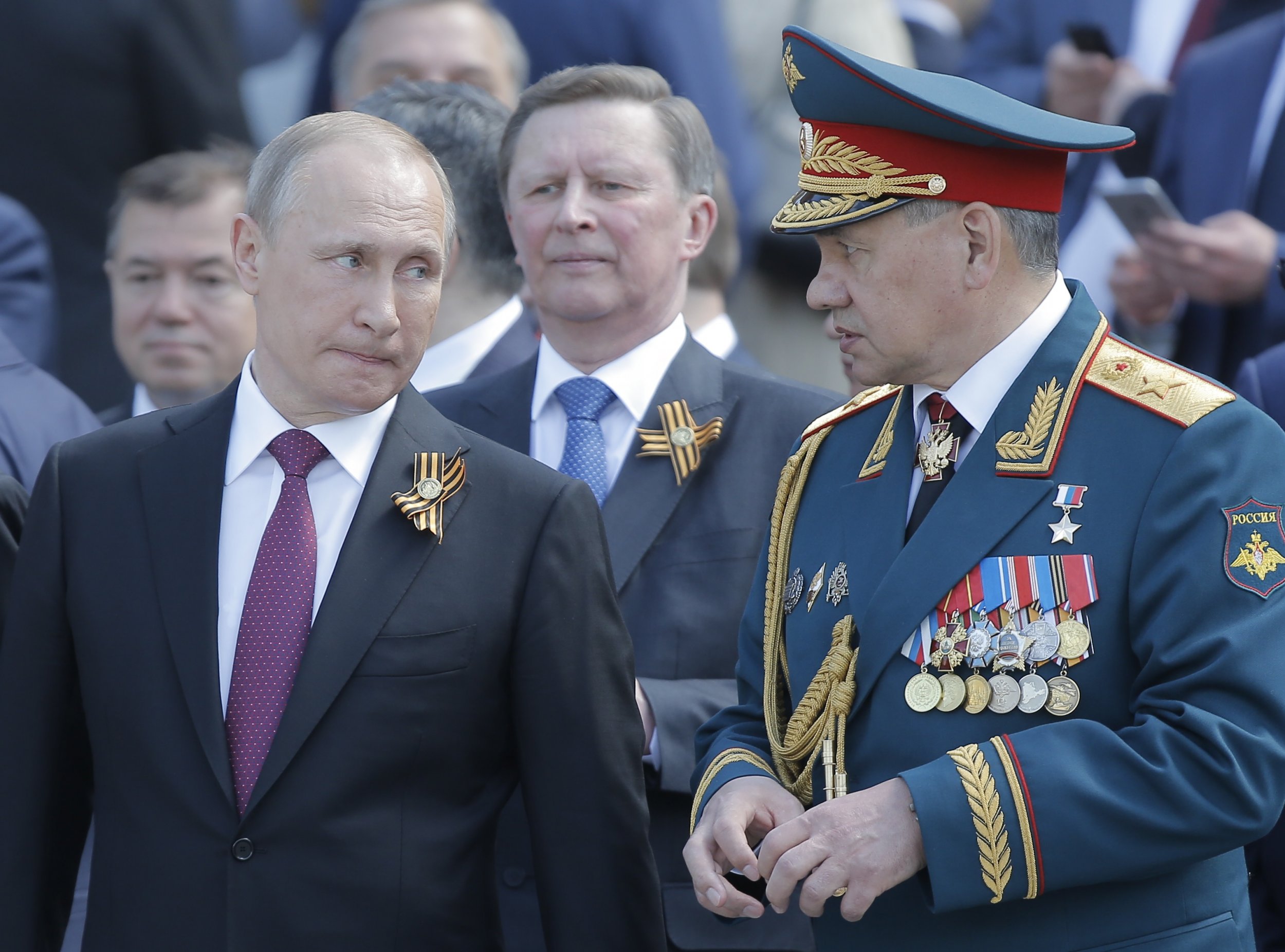 Vladimir Putin and Sergei Shoigu