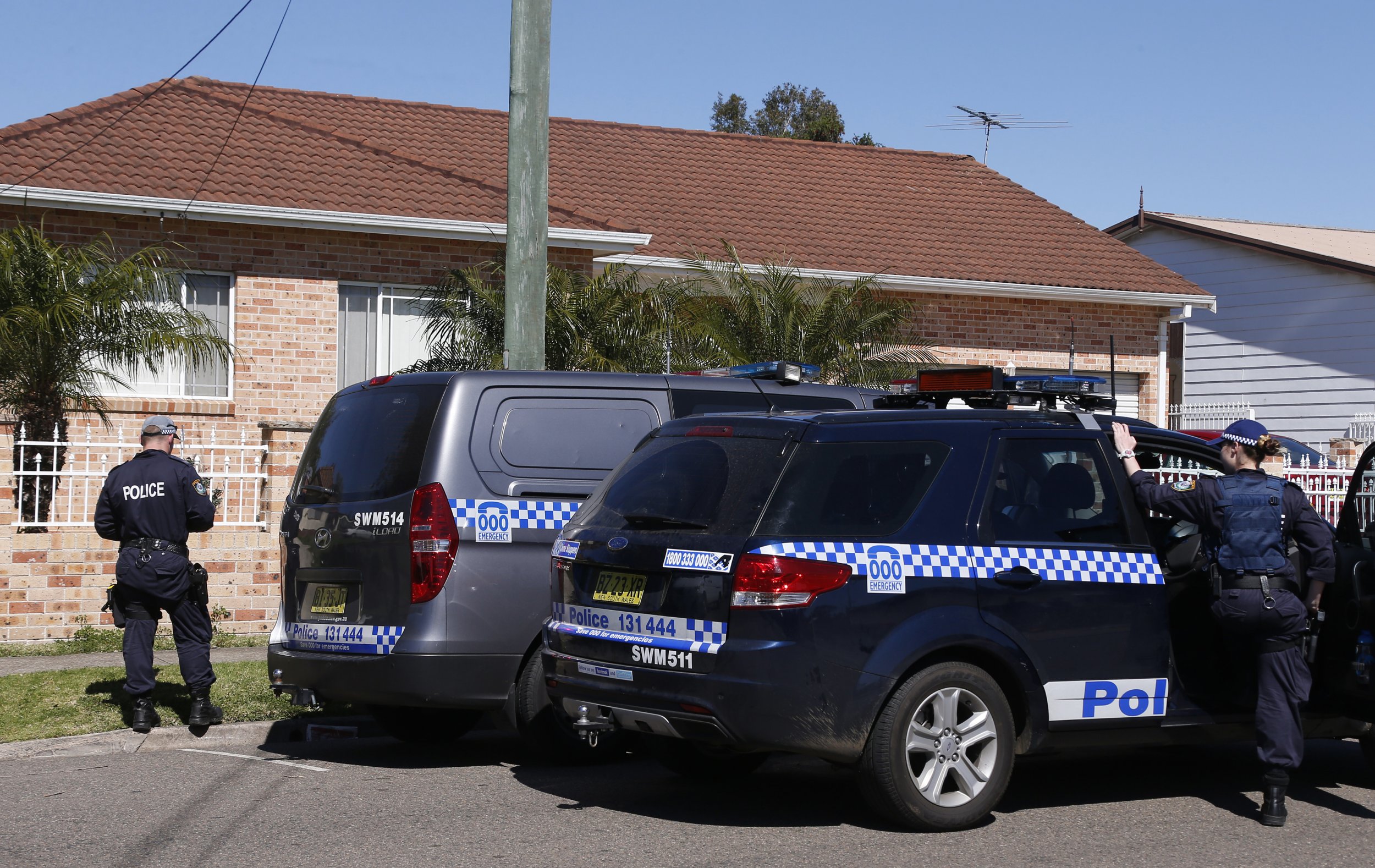 Australian police terror raid.