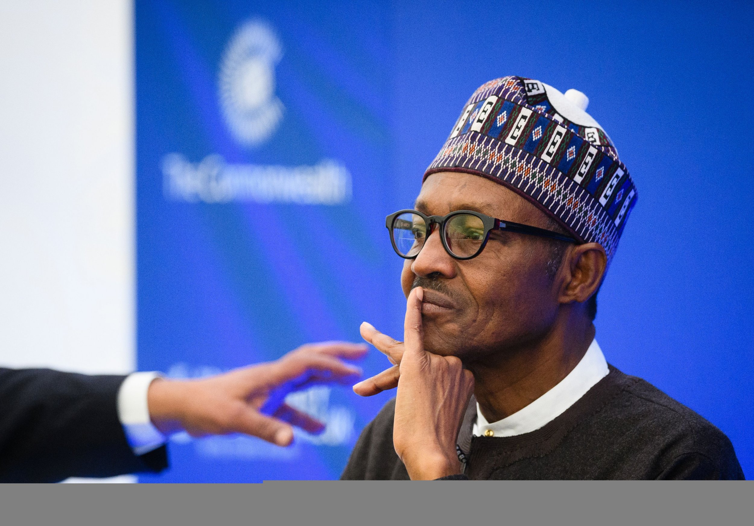 Nigerian President Muhammadu Buhari at anti-corruption summit.