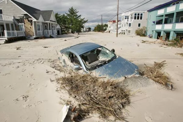 pic Hurricane Sandy Long Beach Island Nj the day climate change ruined our lives