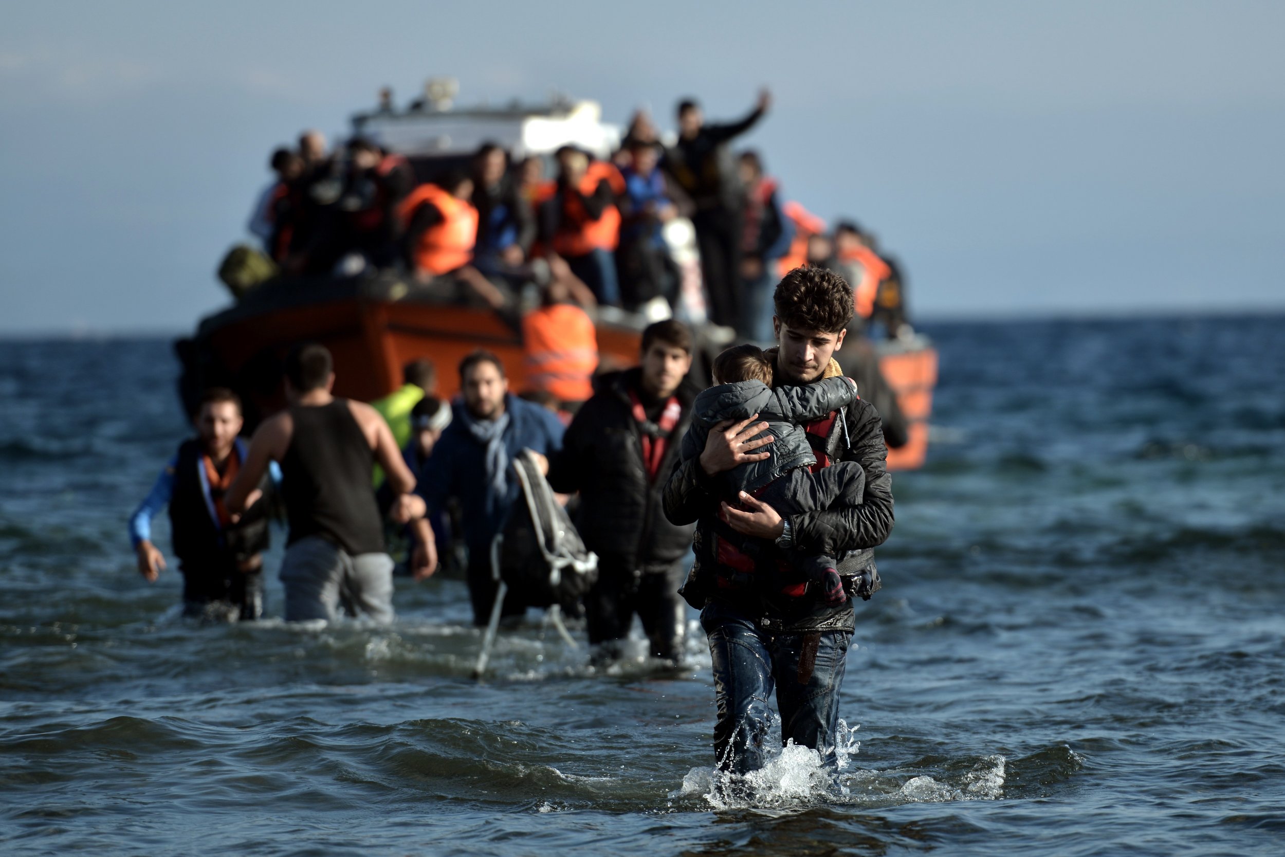 Refugees in Aegean Sea