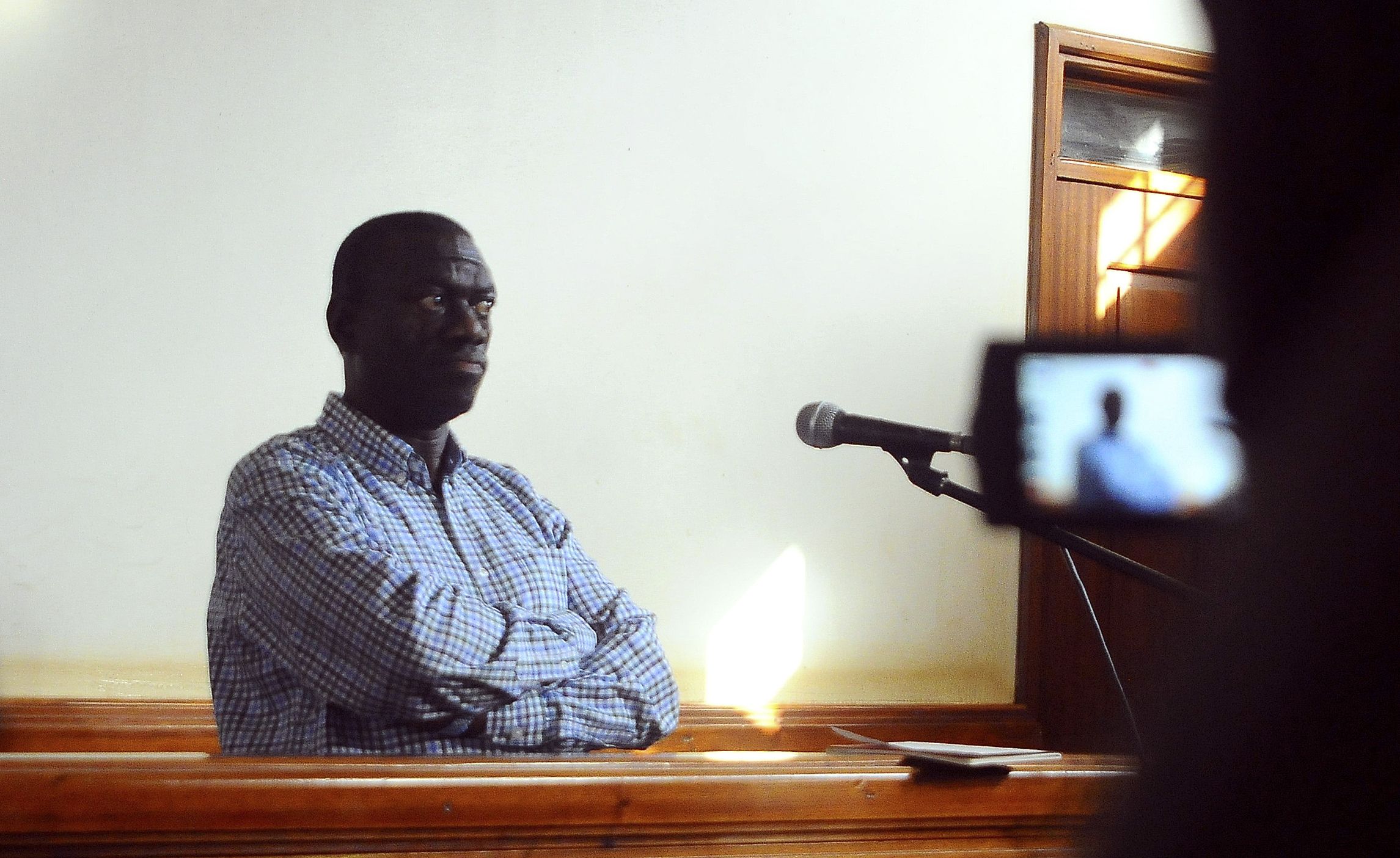 Kizza Besigye in court.