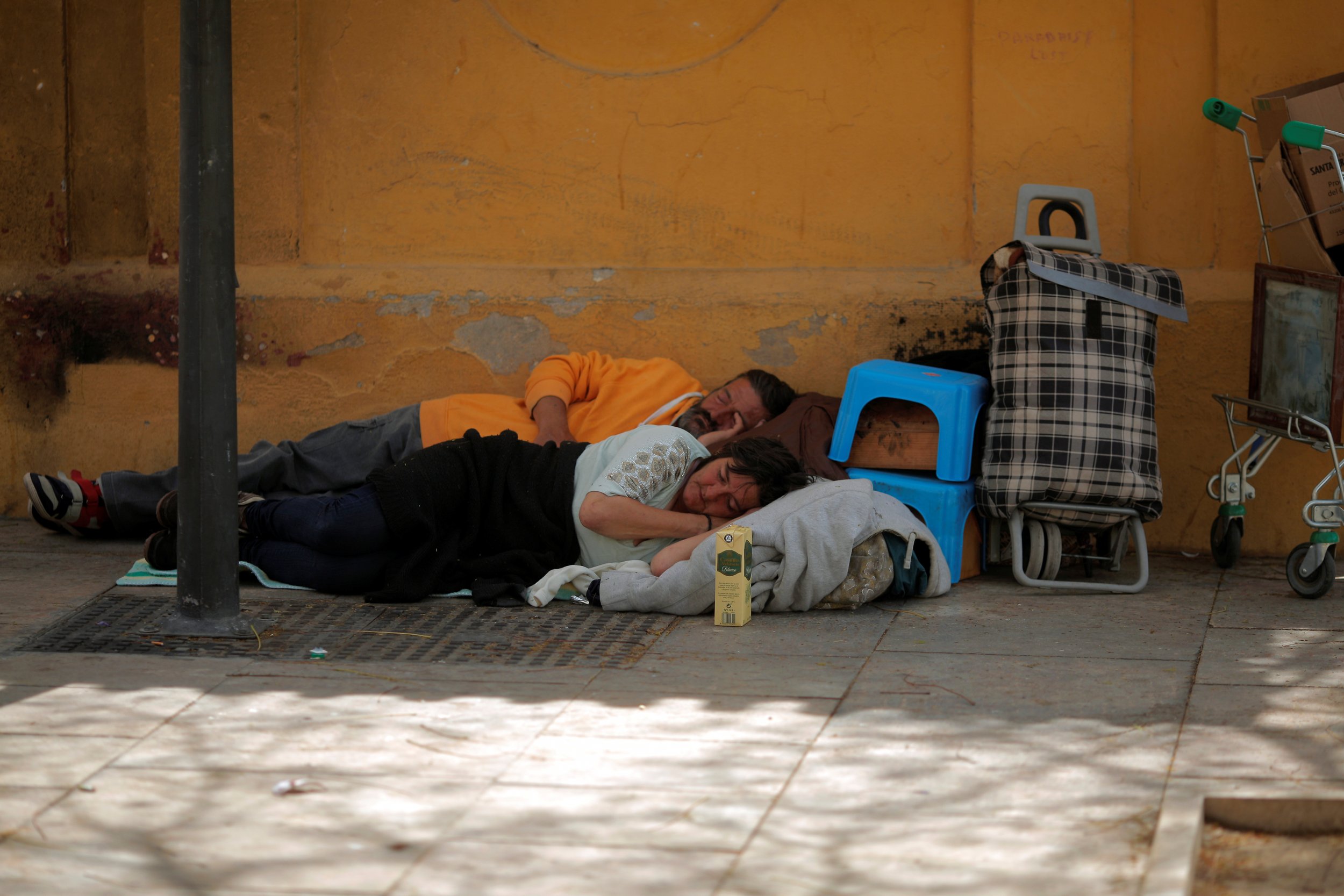 Homeless people in Malaga