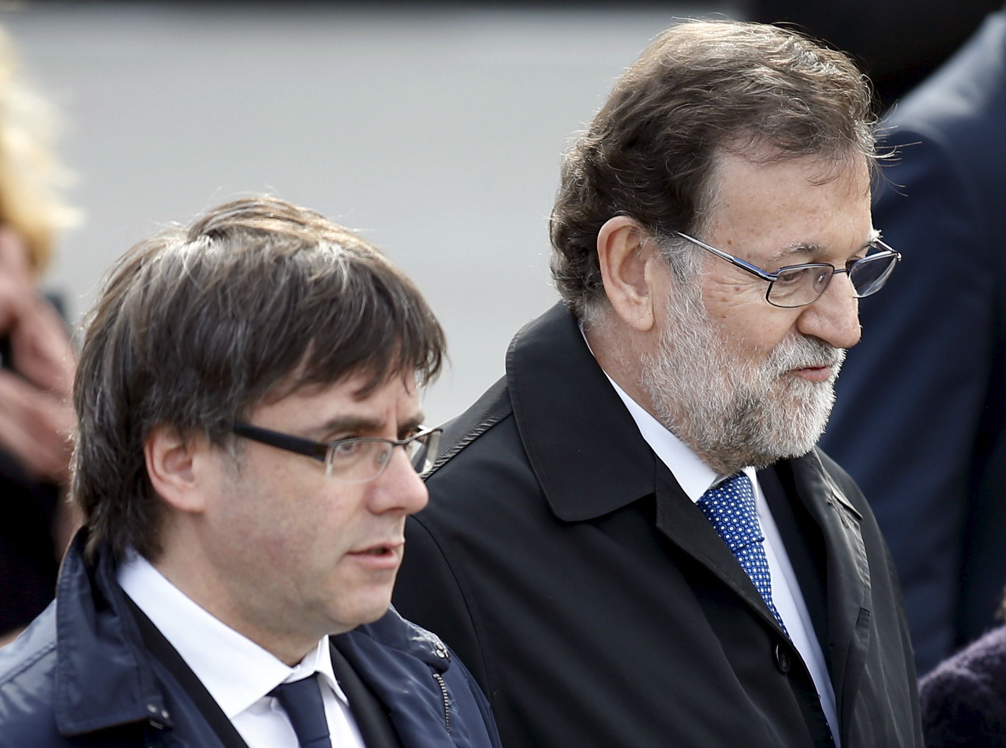 Carles Puigdemont and Mariano Rajoy