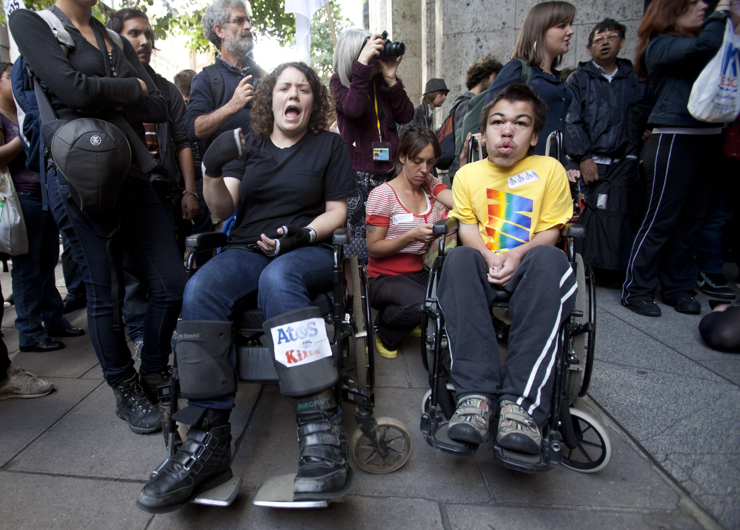 Protests in front of the DWS 