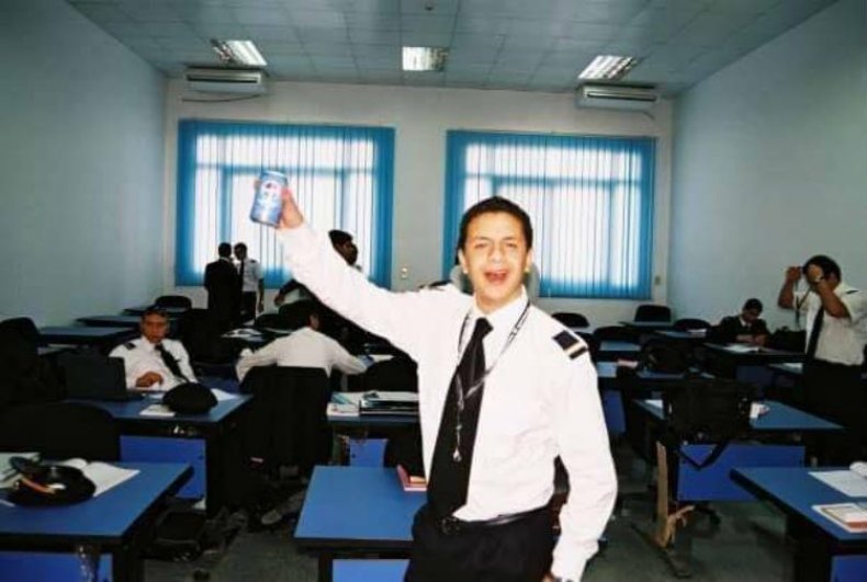 Mohamed Mamdouh at the EgyptAir academy