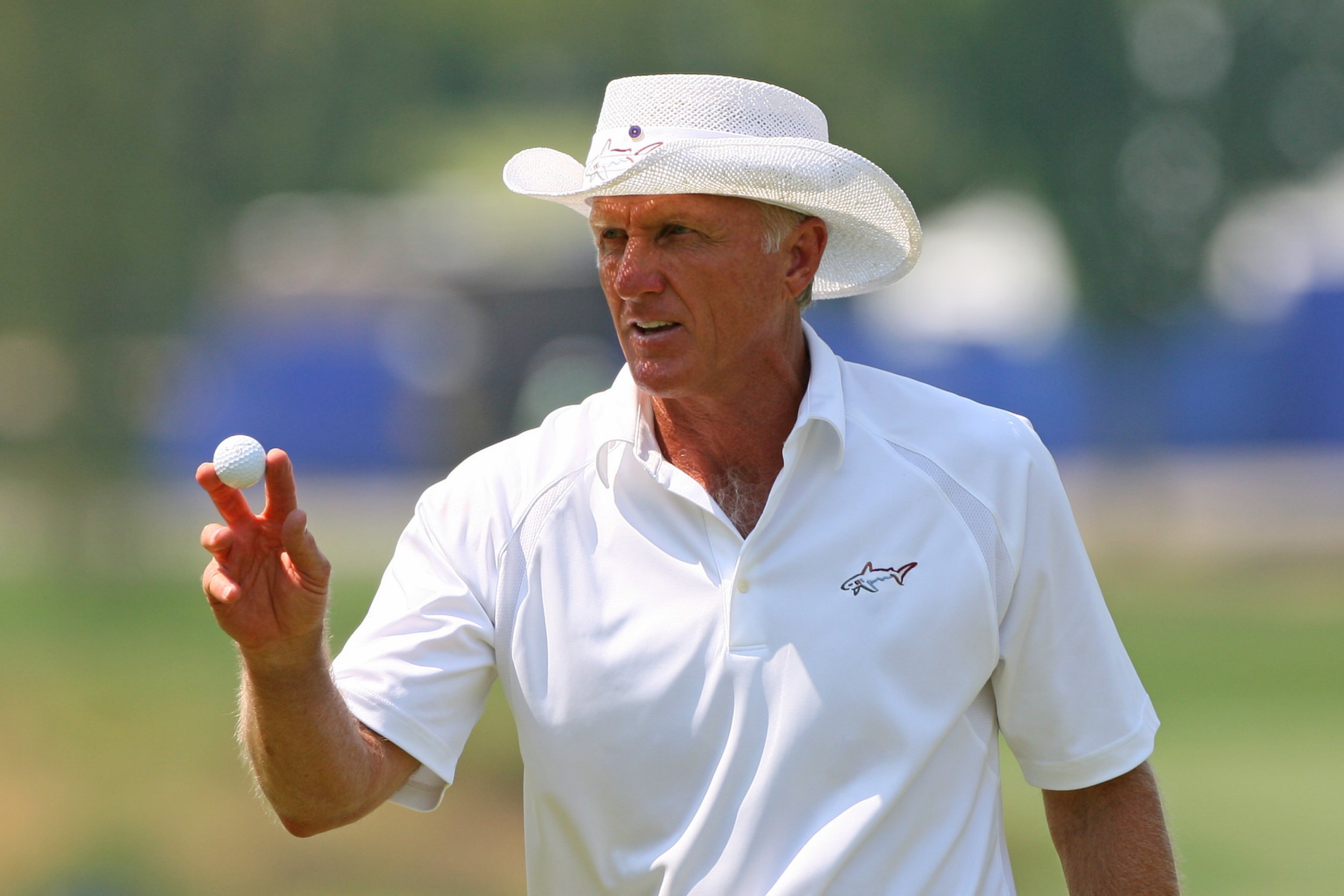 greg norman white hat