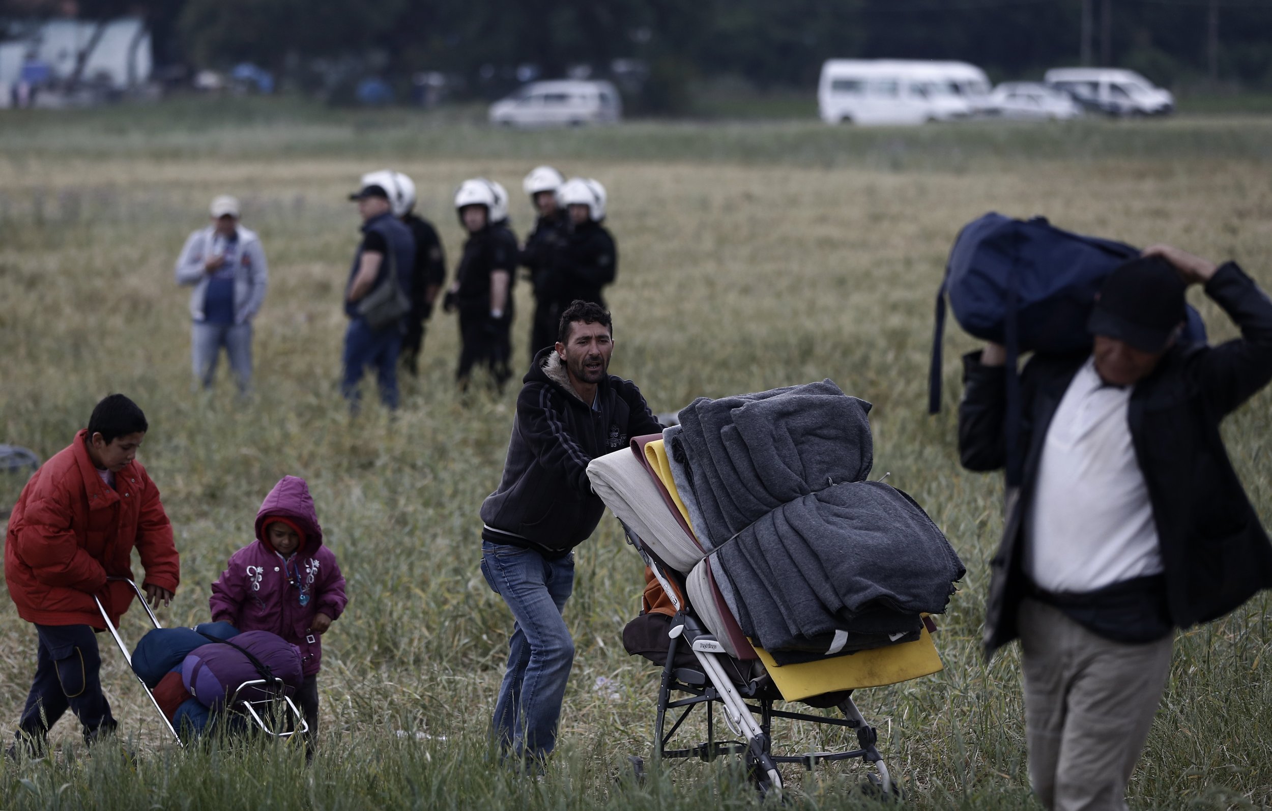 Refugees in Idomeni, Greece