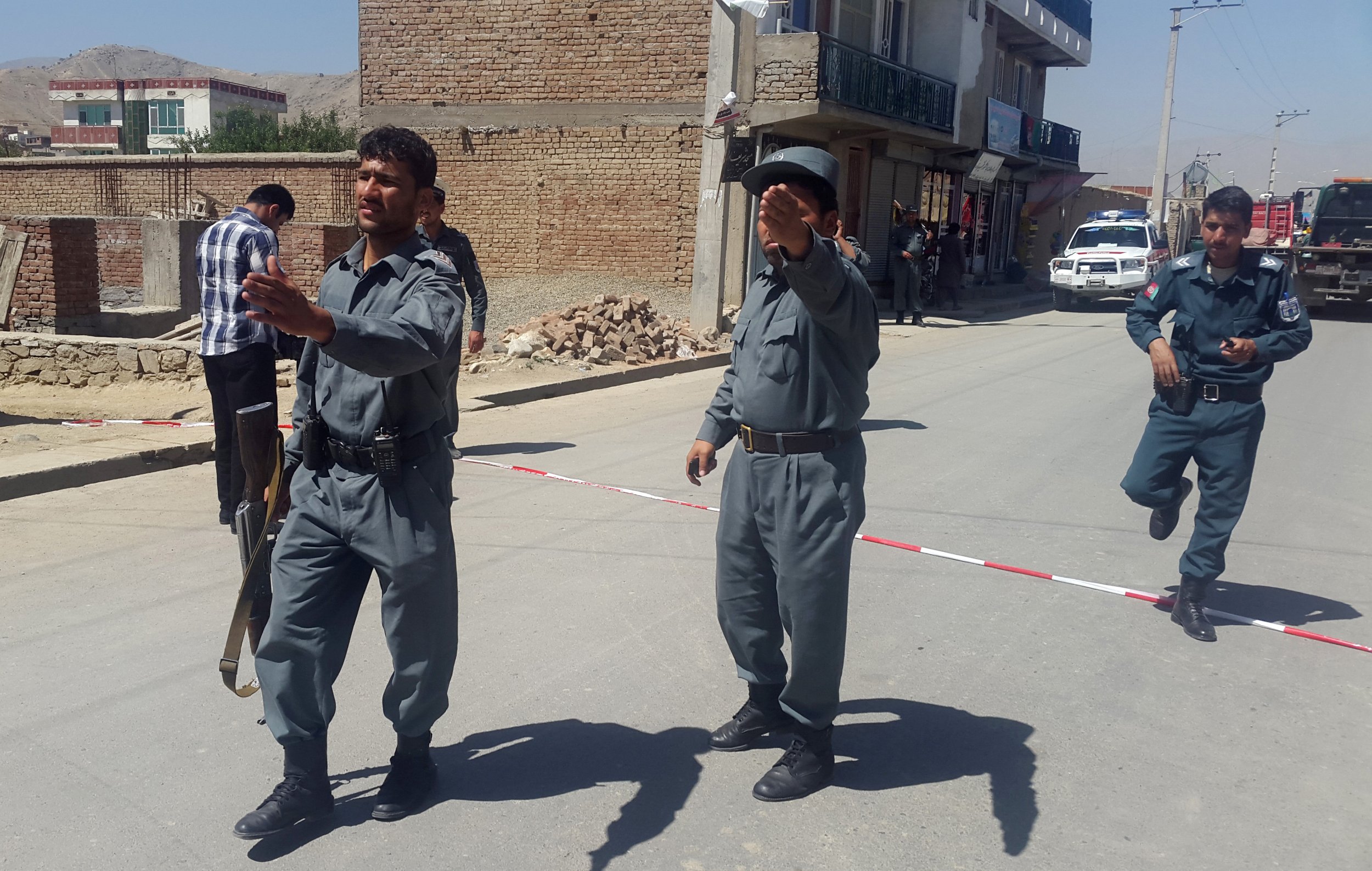 Afghan police in Kabul