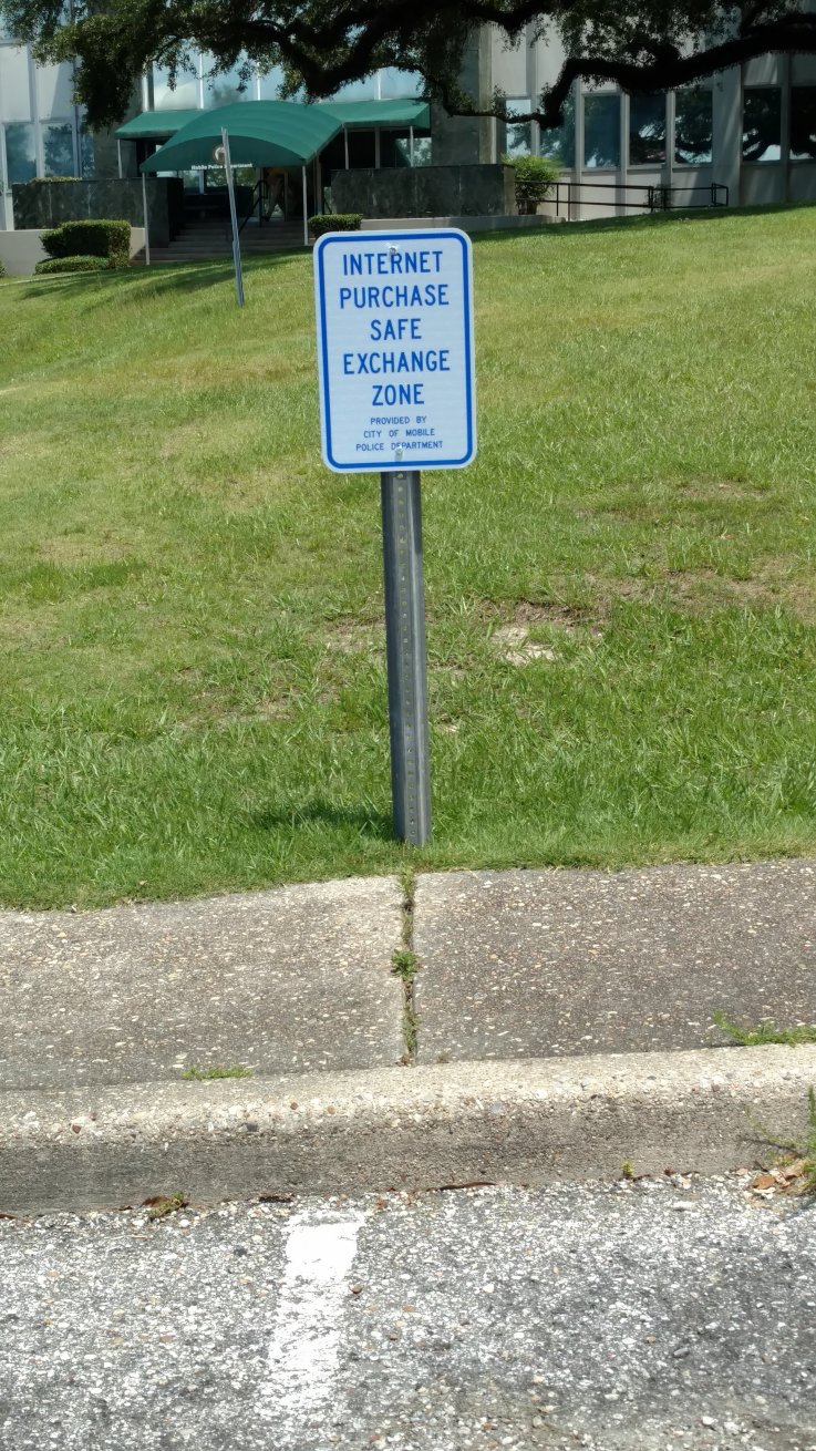 Internet Purchase Exchange Zone Sign Internet Purchase Exchange Zone Sign
