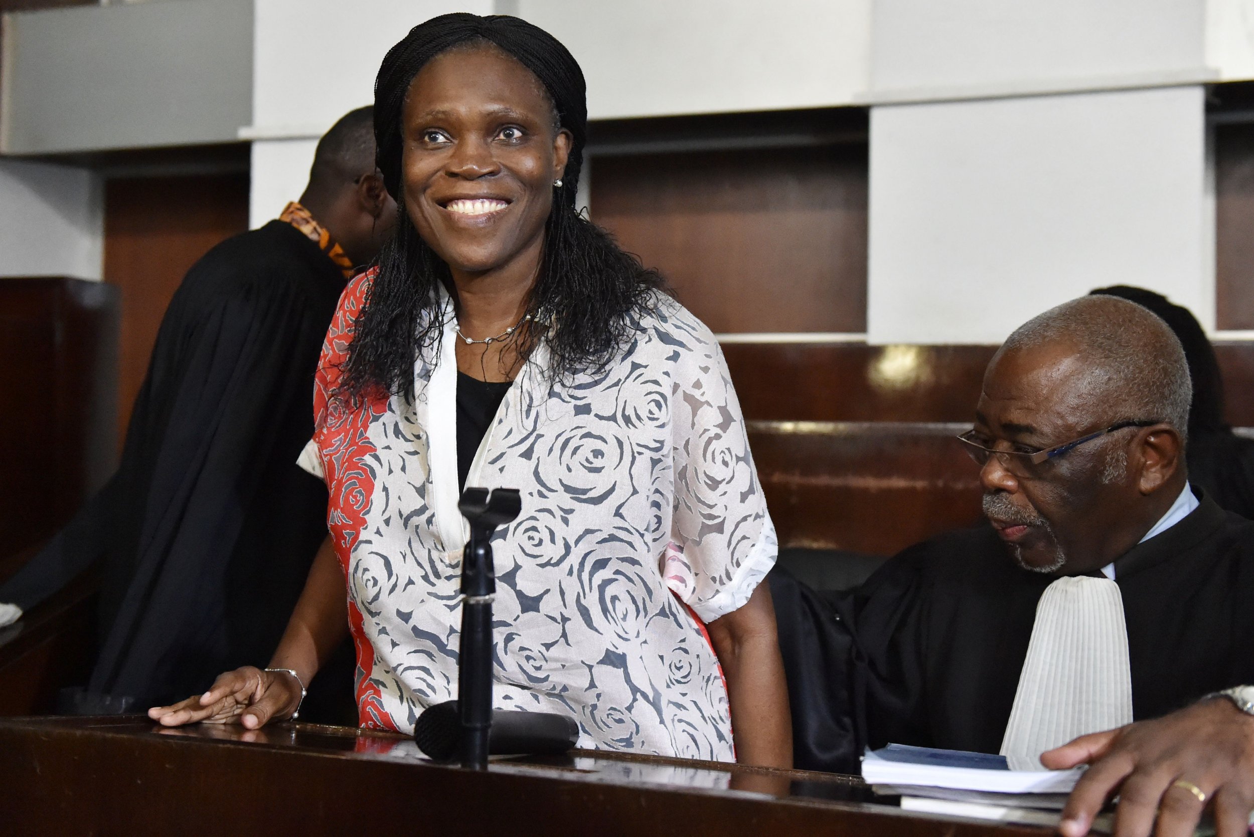 Ivory Coast's Simone Gbagbo in court.