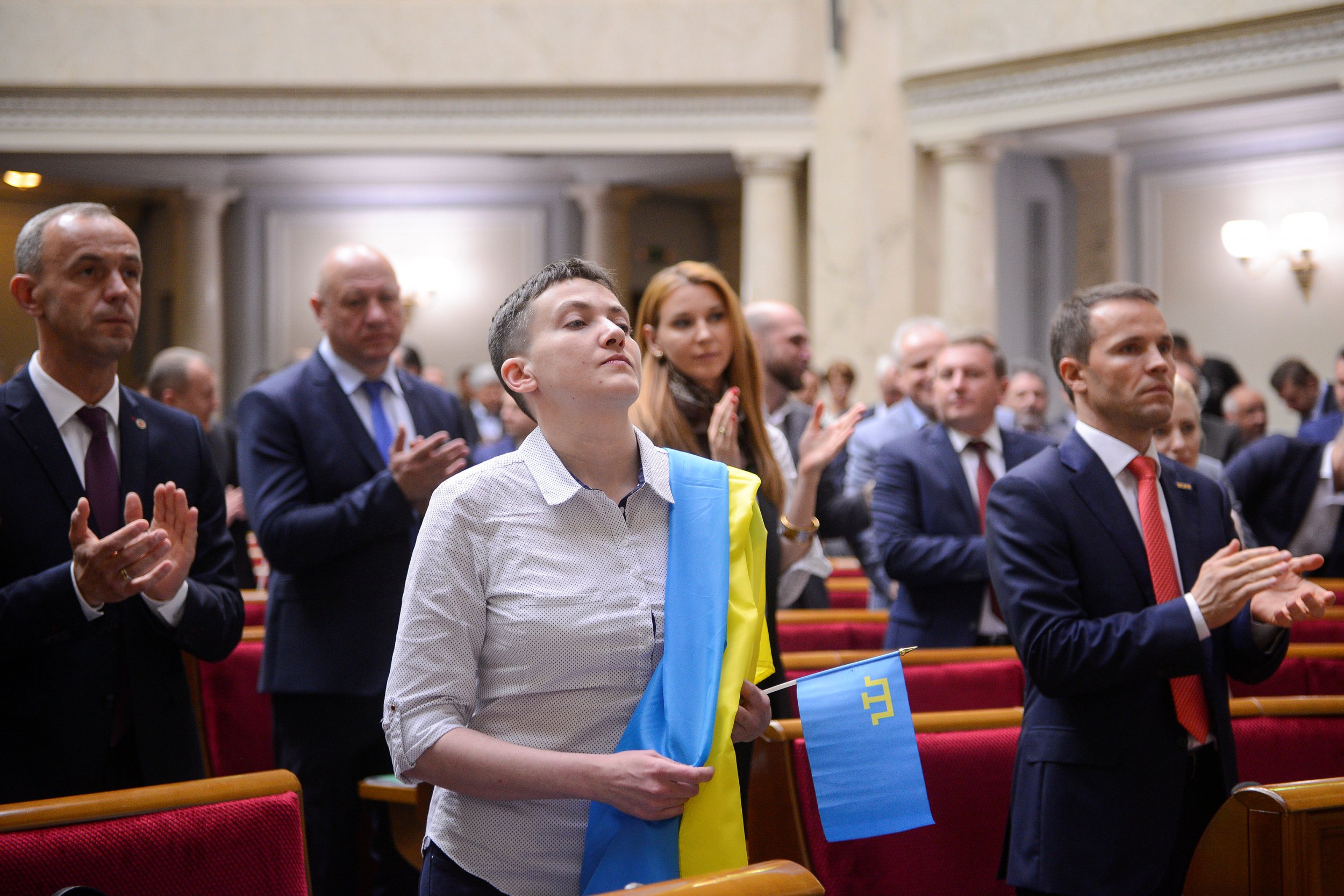 Nadiya Savchenko in parliament