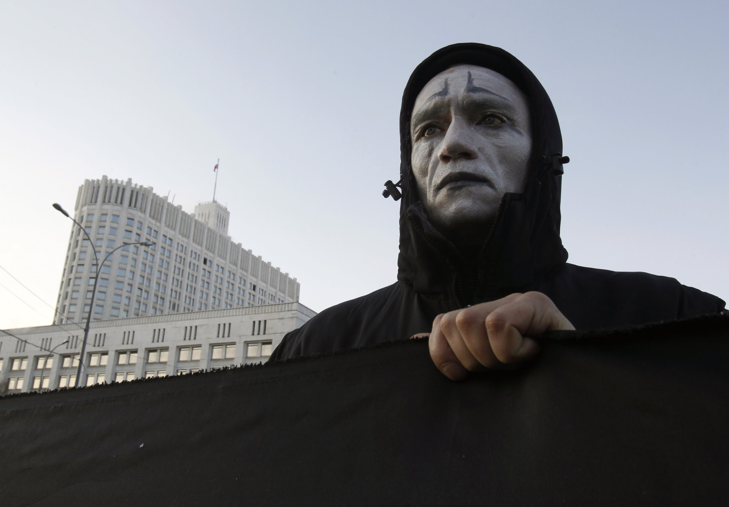 Russian HIV protester