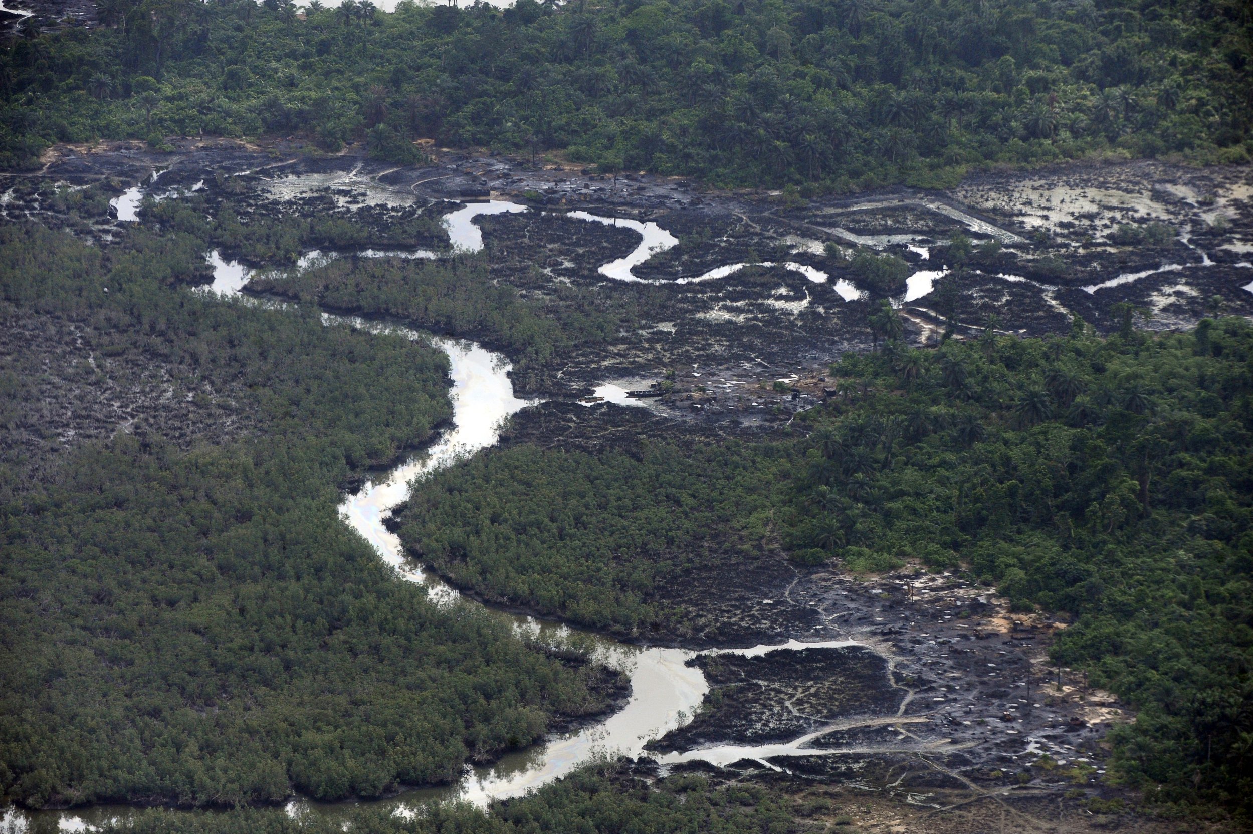 Niger Delta oil spills.