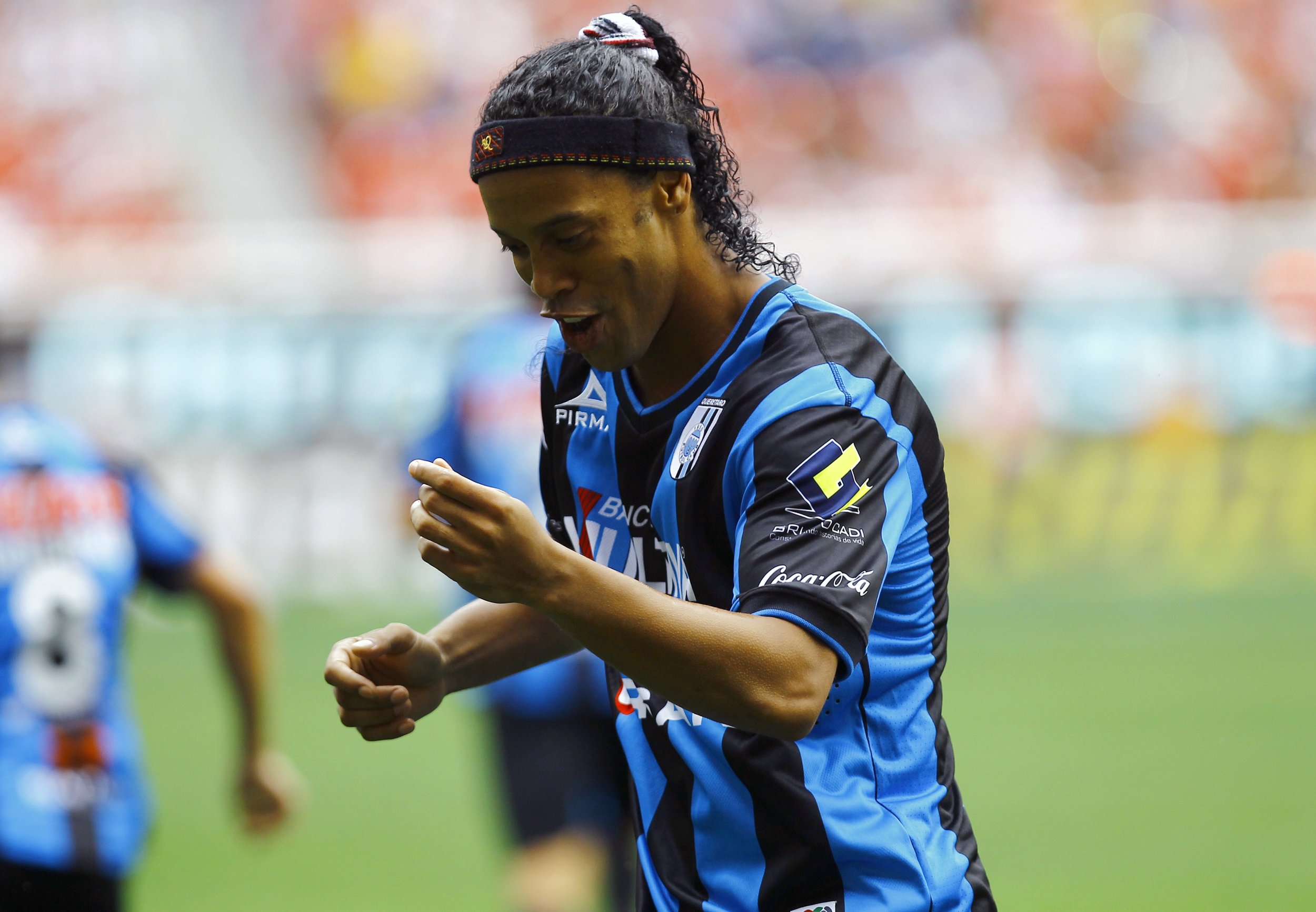 Brazilian footballer Ronaldinho.