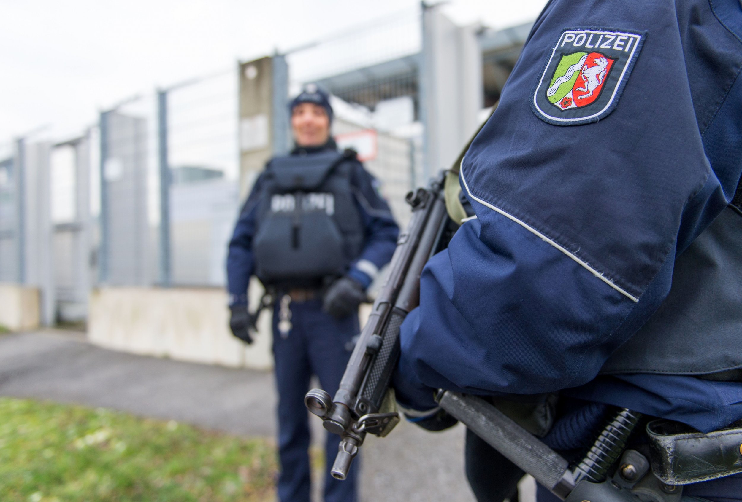 German police in Dusseldorf