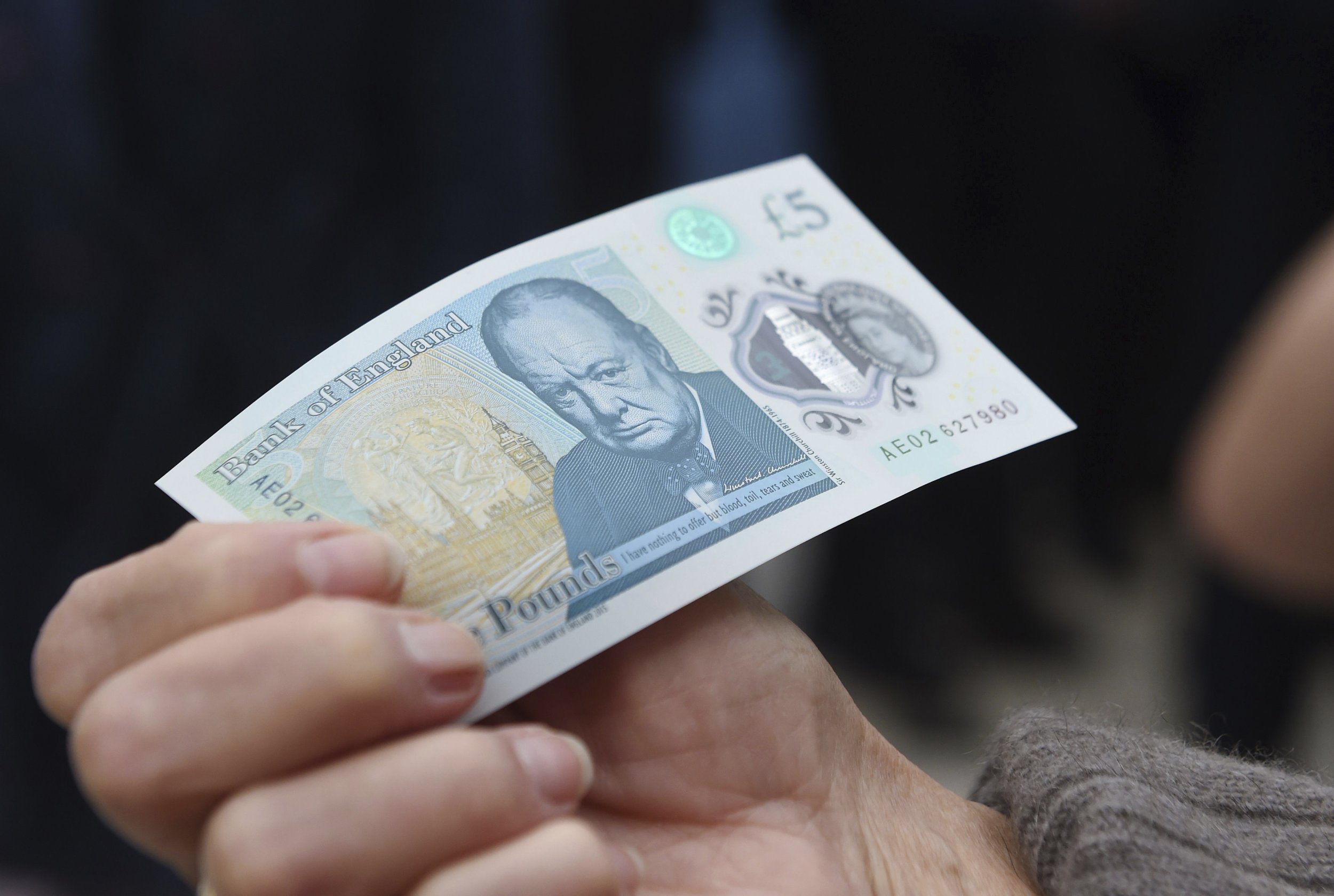 £5 note featuring Sir Winston Churchill
