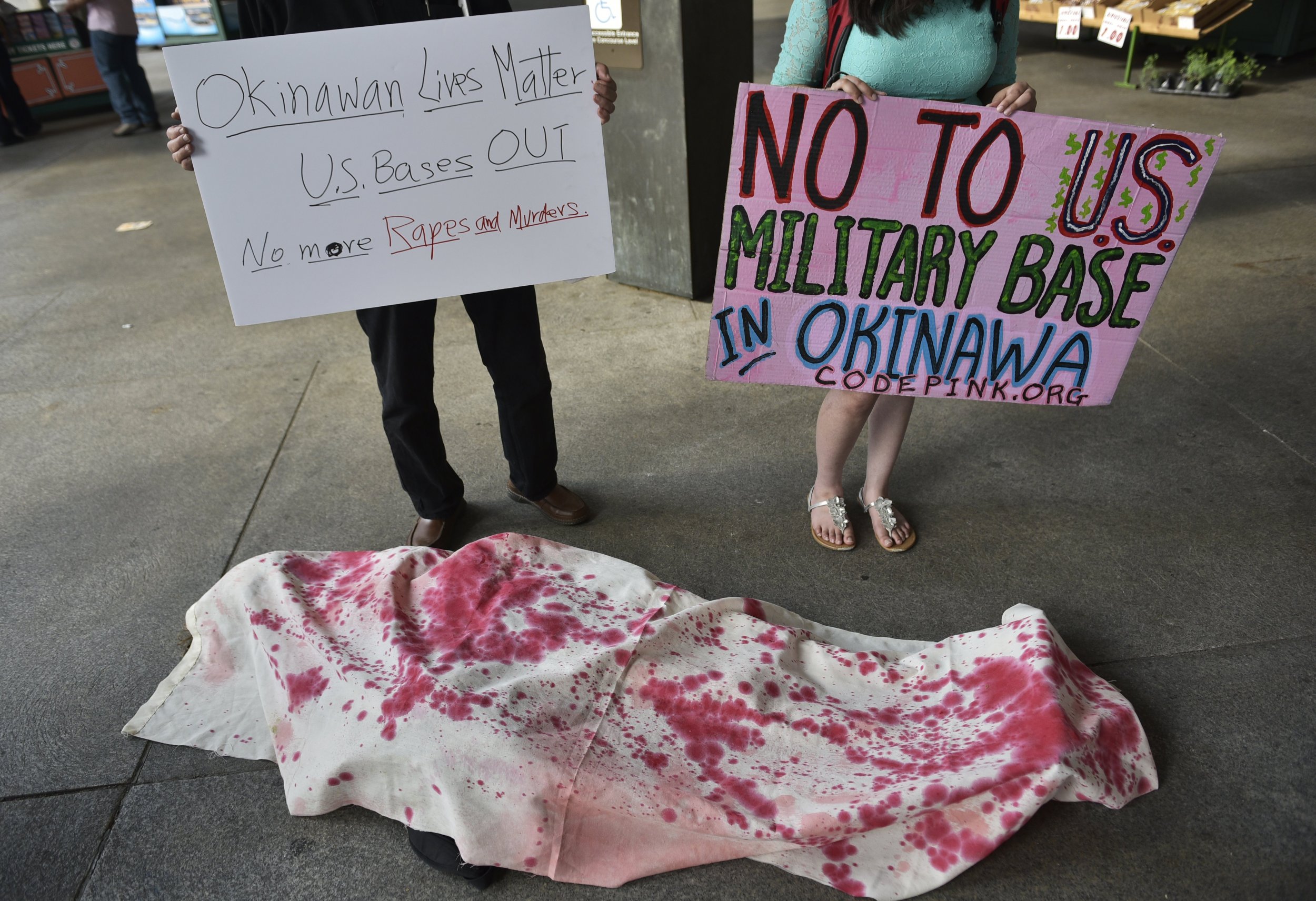 Protest against U.S. military in Okinawa